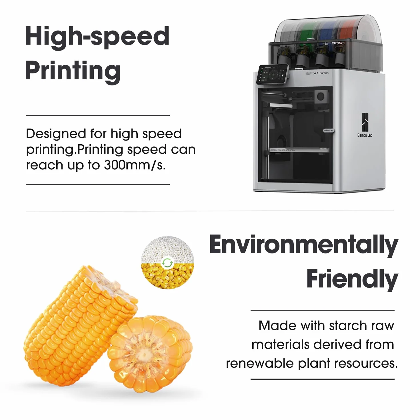 eSUN PLA Basic Filamento 1.75mm 1KG Blanco Frío Precisión Dimensional +/- 0.05mm para Impresoras 3D