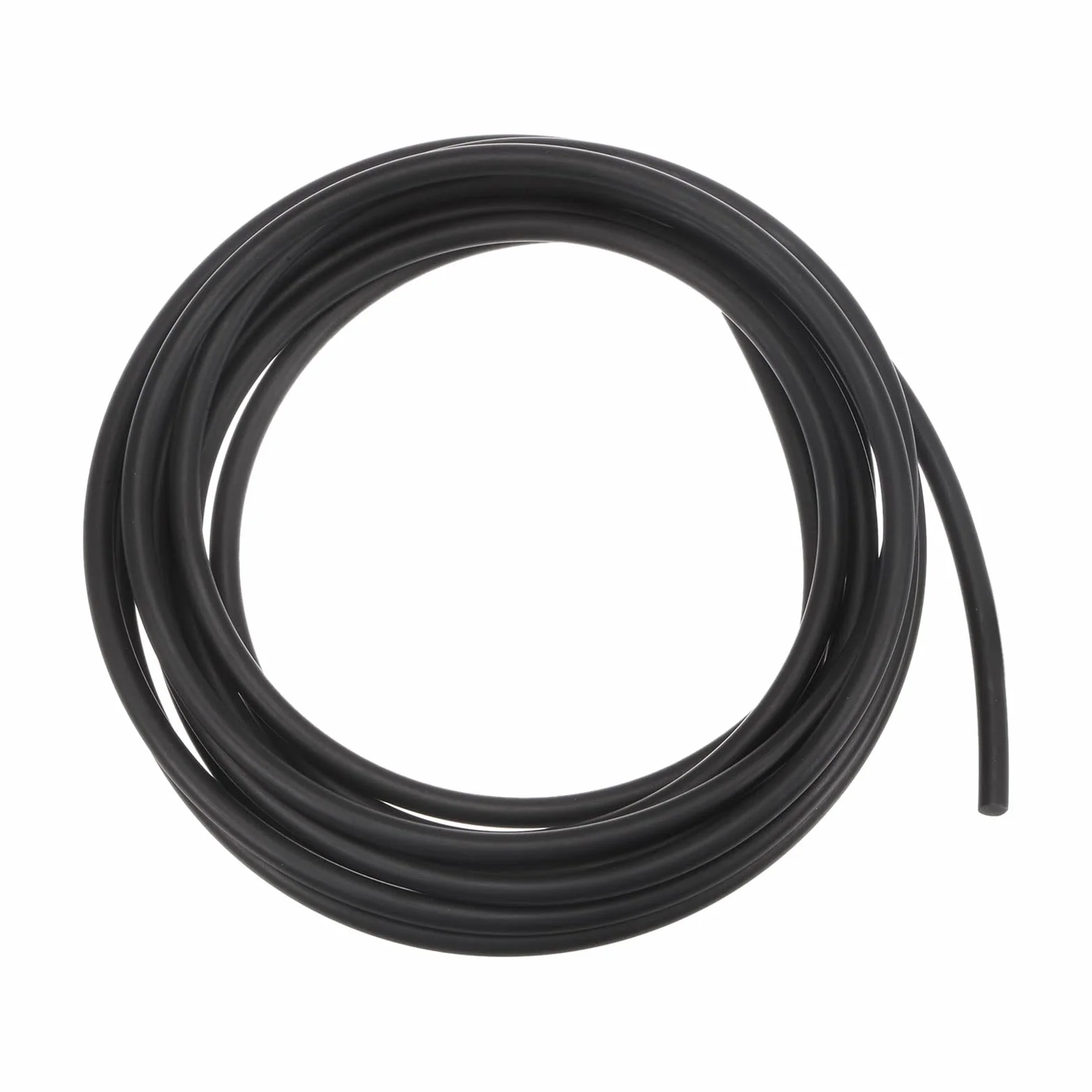 Poliuretano Redondas Correas 5mm Diámetro 9.84ft (5 Metros) Lisa Superficie PU Uretano Correa para Tracción Transmisión, Negro