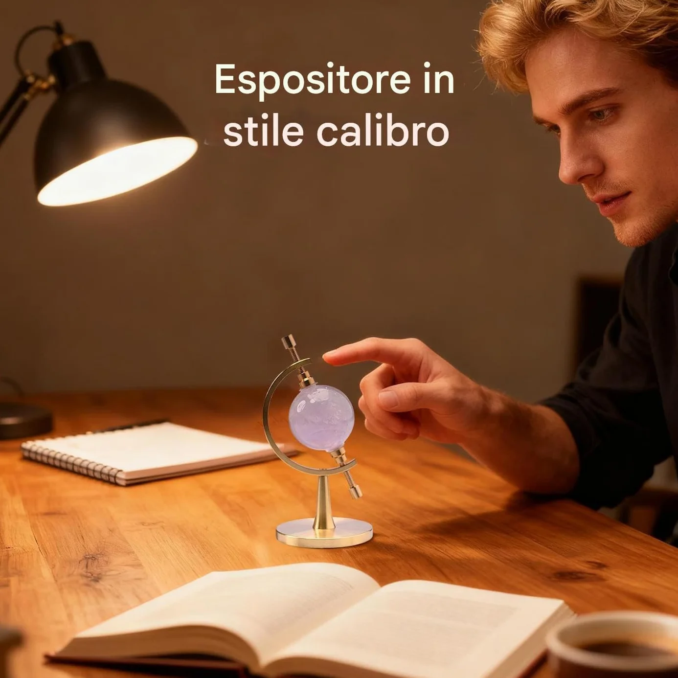Expositor ajustable para minerales con clip acolchado, soporte de muestras fósiles piedras preciosas