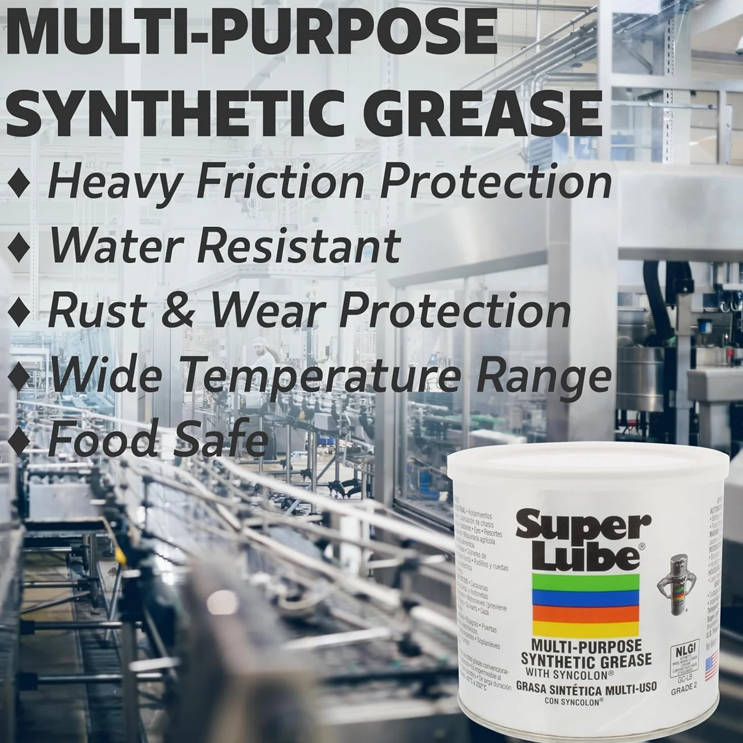 Super Synco Lube Grasa sintética multiusos con Syncolon PTFE 85 g tubo + aplicador 10201