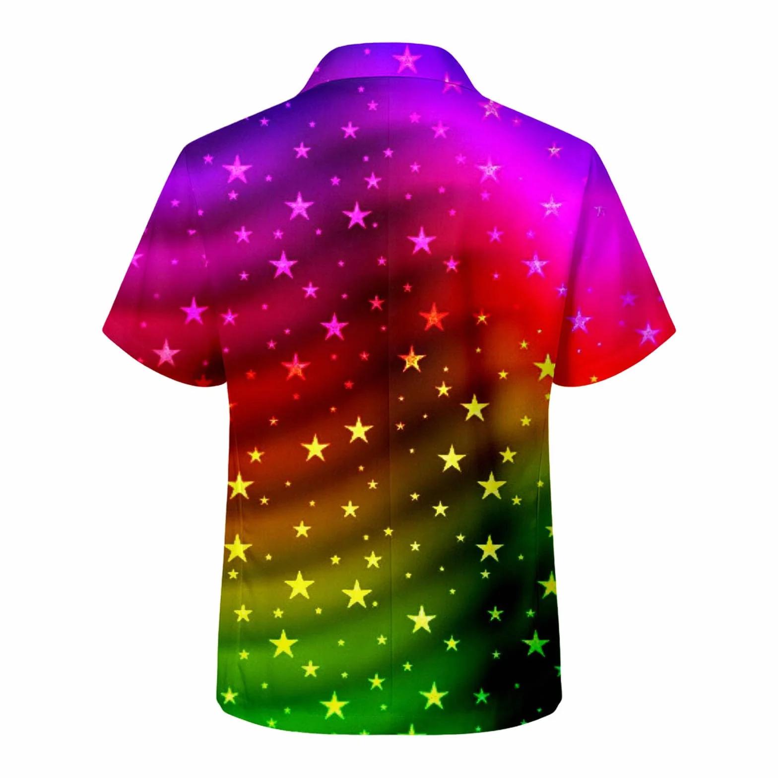 Conjunto chaqueta de traje manga corta hombre estampado arco iris 2 piezas pantalones cortos para playa orgullo gay