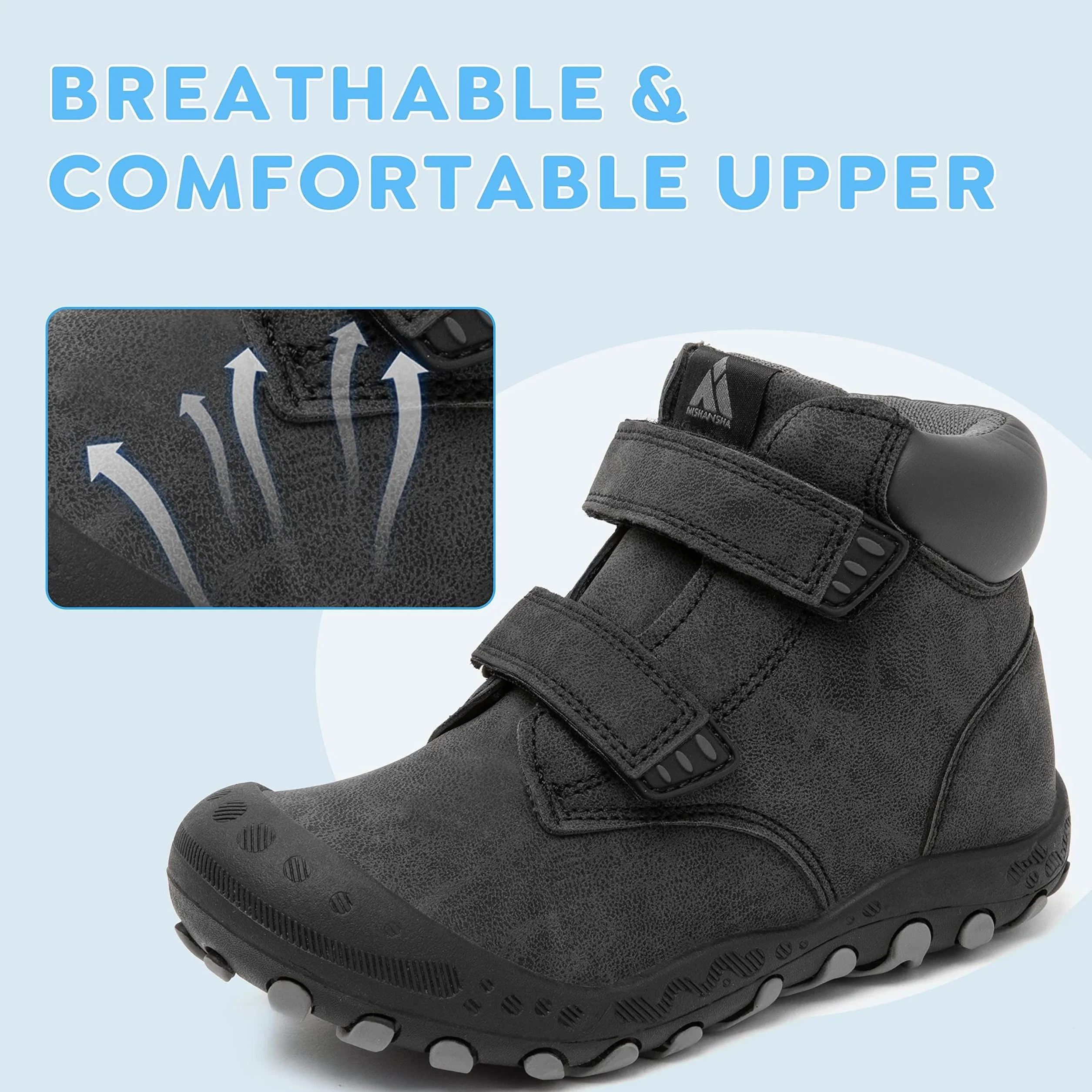 Mishansha Zapatillas de Senderismo para Niños Antideslizante Niños Niñas Botas de Trekking Ligeras Deportivas Tallas 24-38 EU