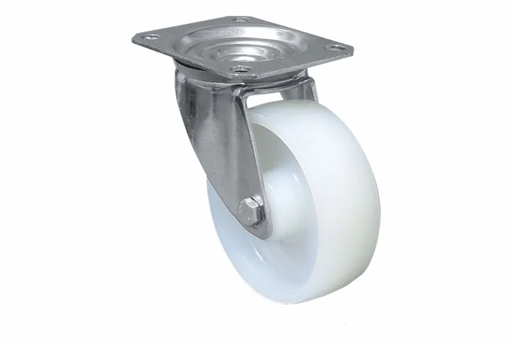 Cofan Rueda de nylon con placa giratoria 150 kg 80 100 125 mm