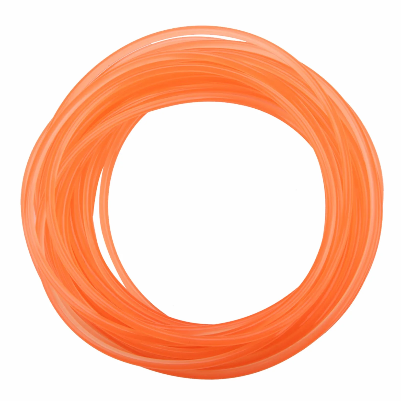 Correas redondas de uretano de alto rendimiento PU 5mm 10m para transmisión naranja