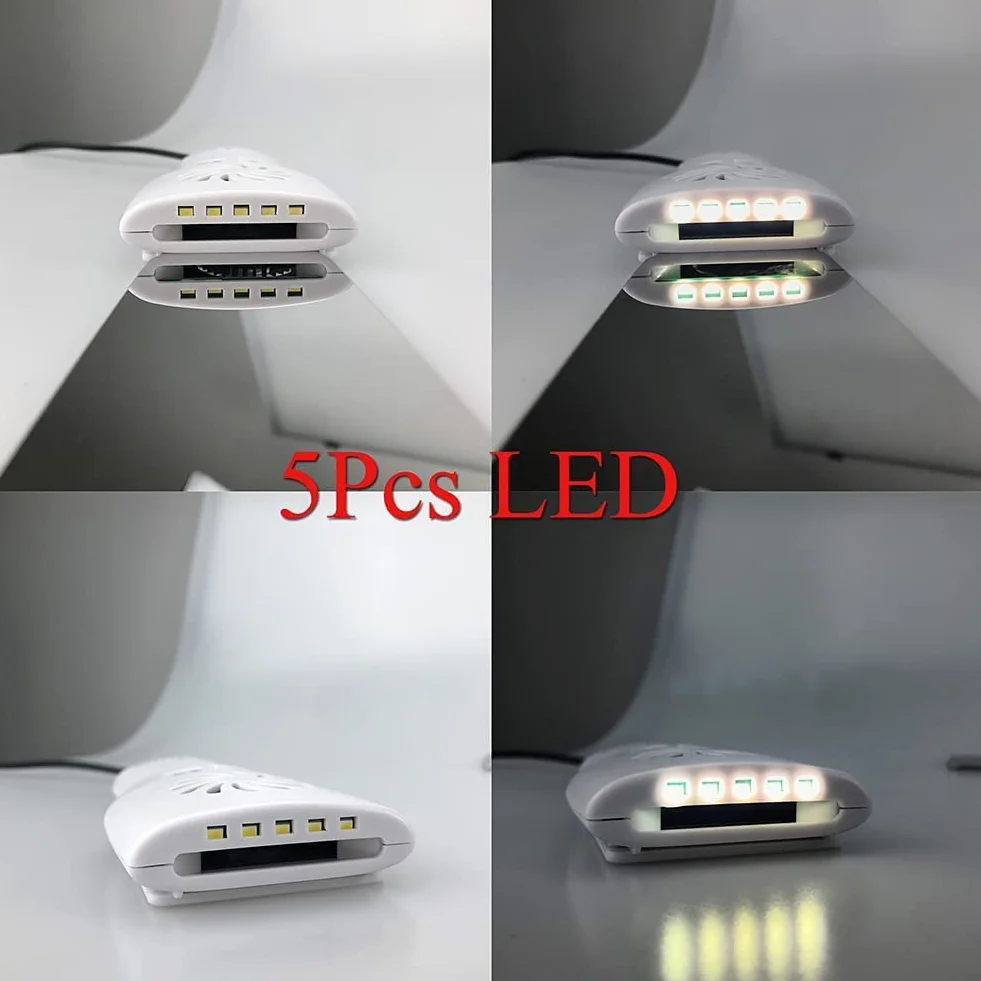 Espejo Dental LED sin Niebla para Ortodoncia, Reflector Fotográfico Intraoral 2 Lados