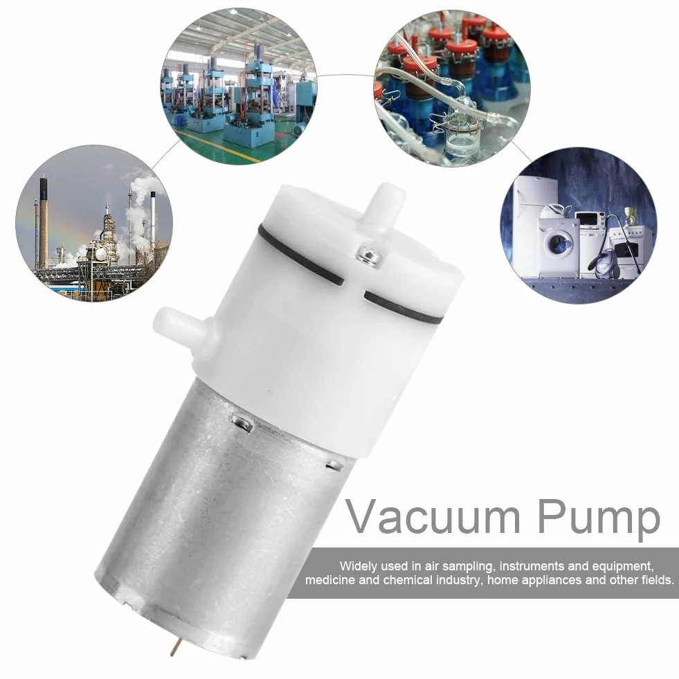 Jadeshay Bomba de Vacío Eléctrica 12V Micro DC Motor para Acuario y Tratamiento Médico