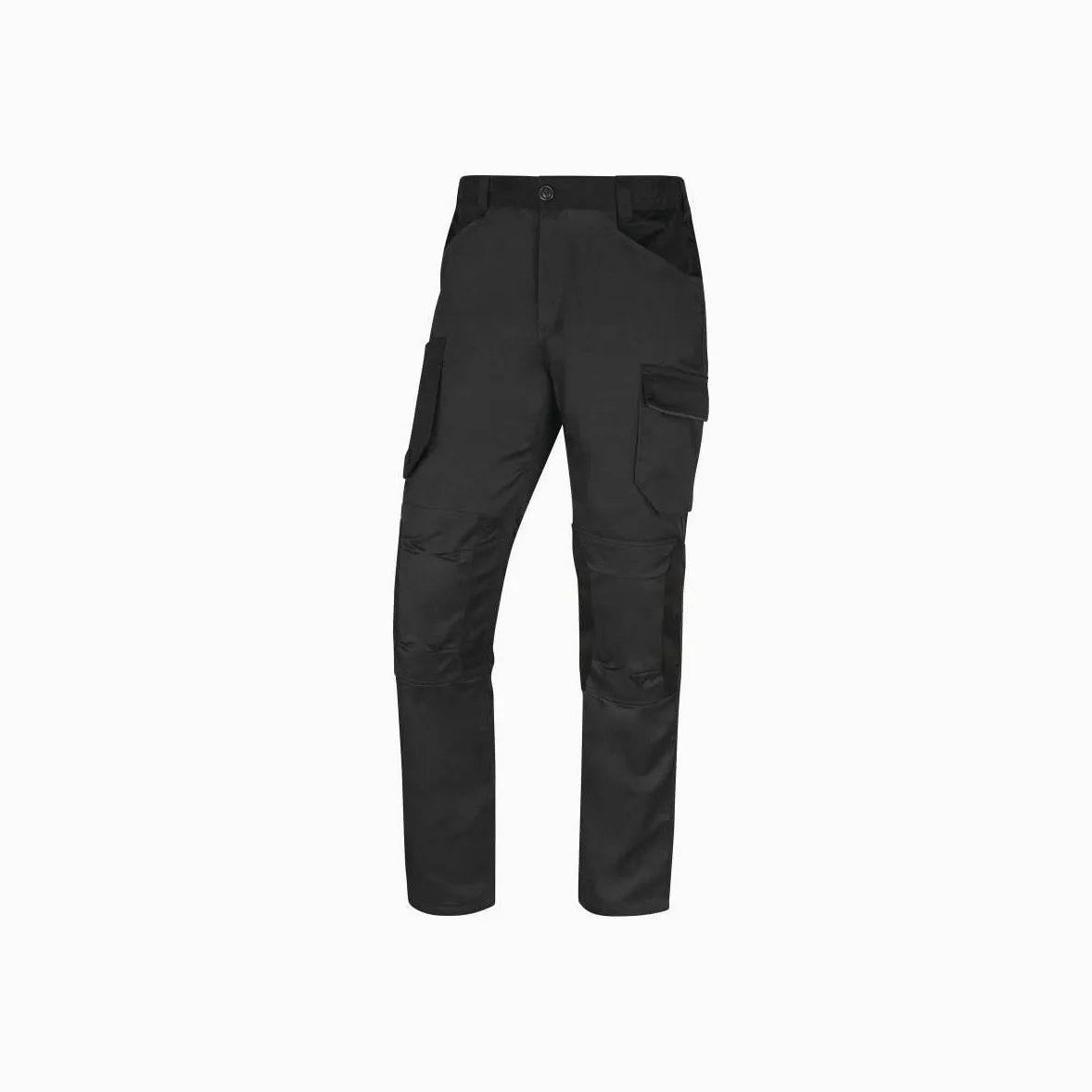 Delta Plus Pantalón de Trabajo Multibolsillos 65% poliéster 35% algodón 245gr Mach 2 Deltaplus M2PA3, Gris Oscuro, XXL
