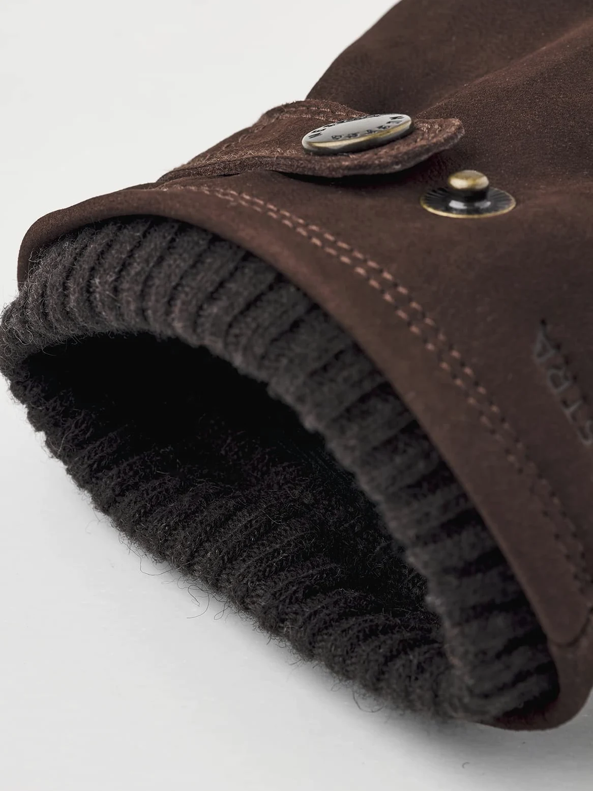 Hestra Bergvik Nubuck Guantes aislados de cuero para clima frío