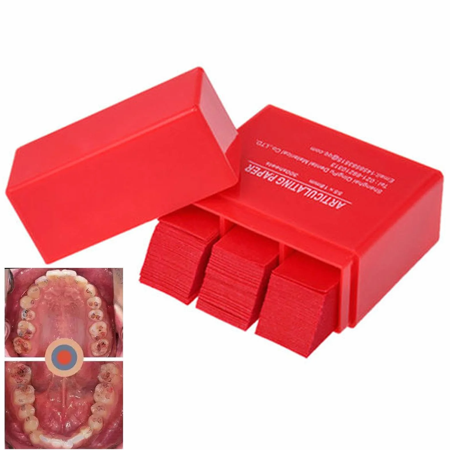 Tsuchiya Mordida Dental Papel Articulado 300 Hojas Alta Sensibilidad Ajuste Oclusal