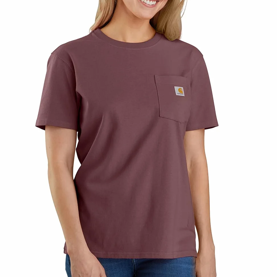 Carhartt Loose Fit Heavyweight Short-Sleeve Pocket T-Shirt (Also Available In Plus Sizes) Closeout Clásico Mujer