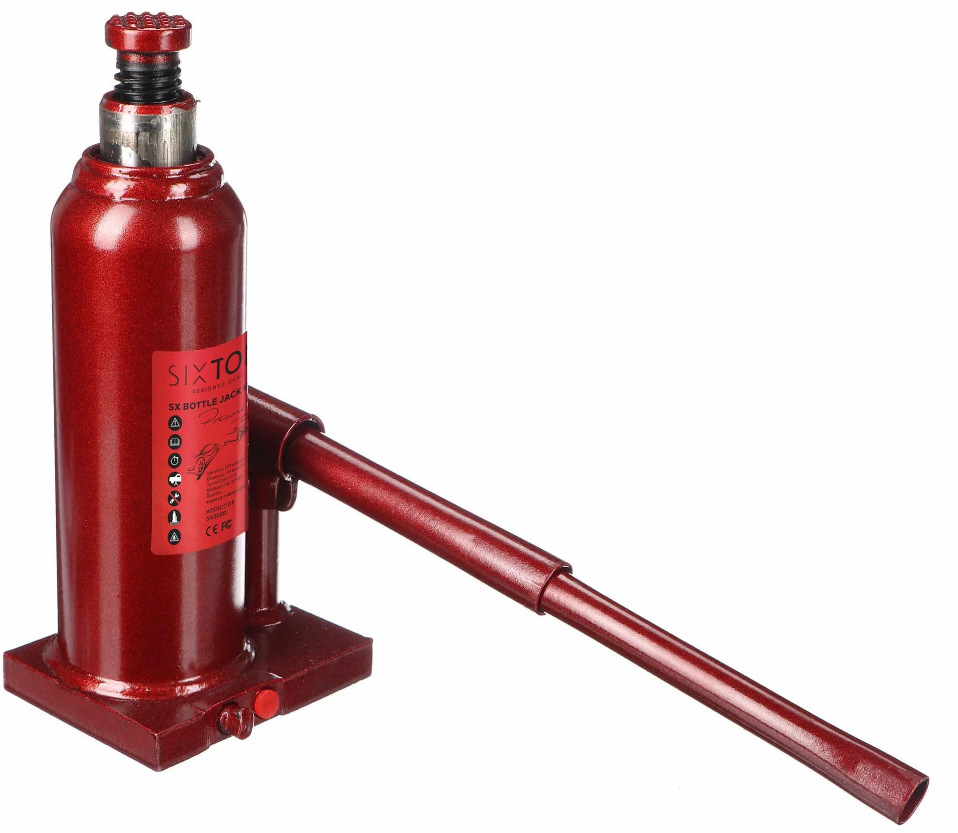 Gato hidráulico tipo botella 6T SX Premium 21,5–43,5 cm construcción soldada