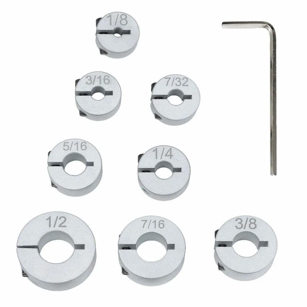 Rueda de polea de aluminio de 5 pasos con correa trapezoidal para taladro de sobremesa, eje 14 mm o 22 mm