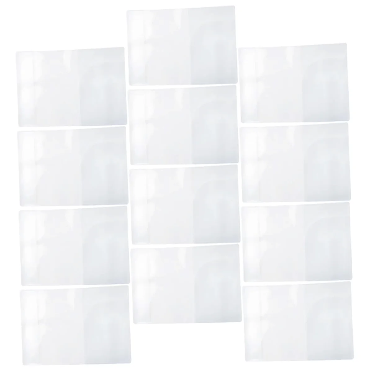 100piezas Funda De Transparente para Organizador De y Tarjetas Soporte De Multifuncional