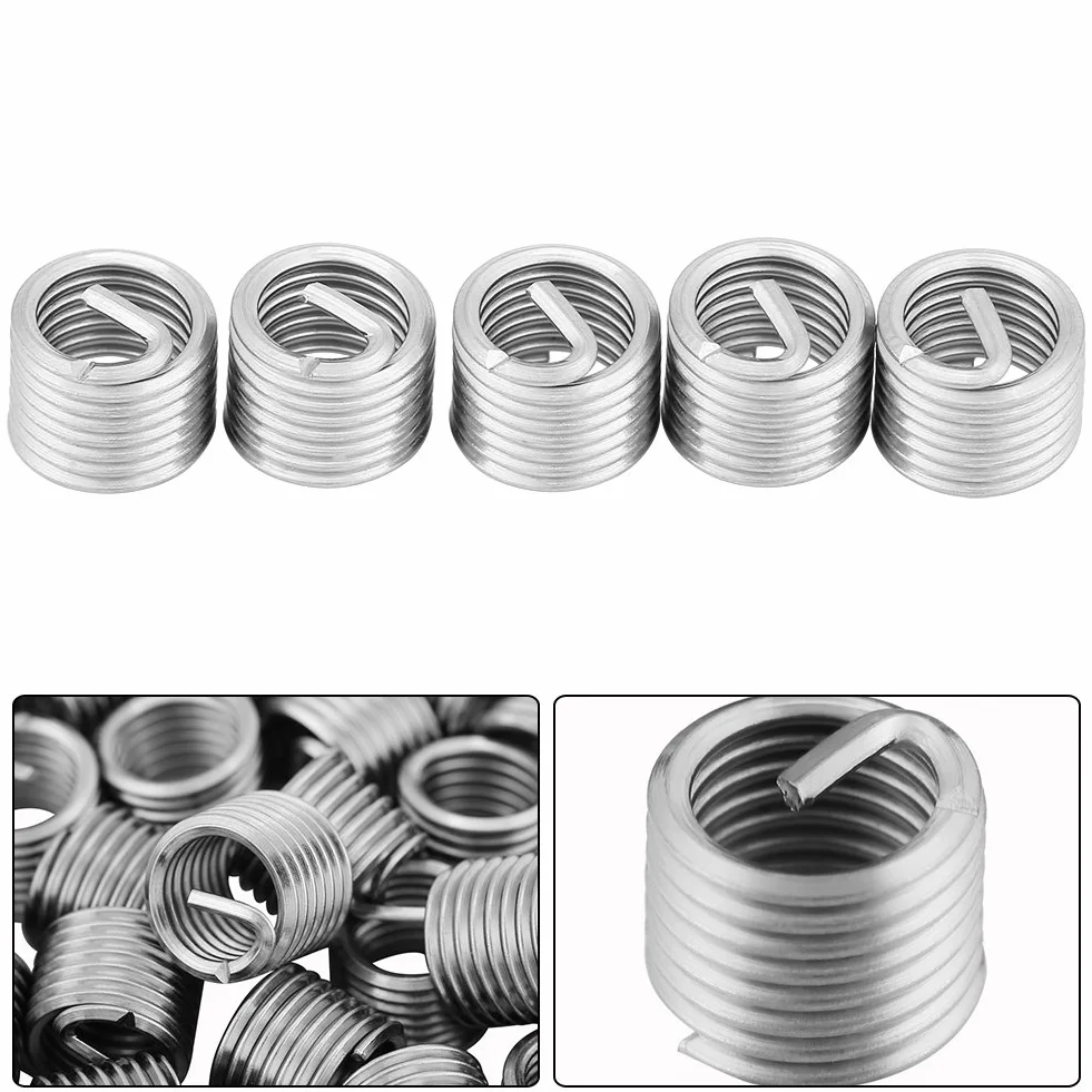 Alambre de Acero Inoxidable Inserto Rosca M8 x 1.25 x 1.5D Kit Reparación Helicoil