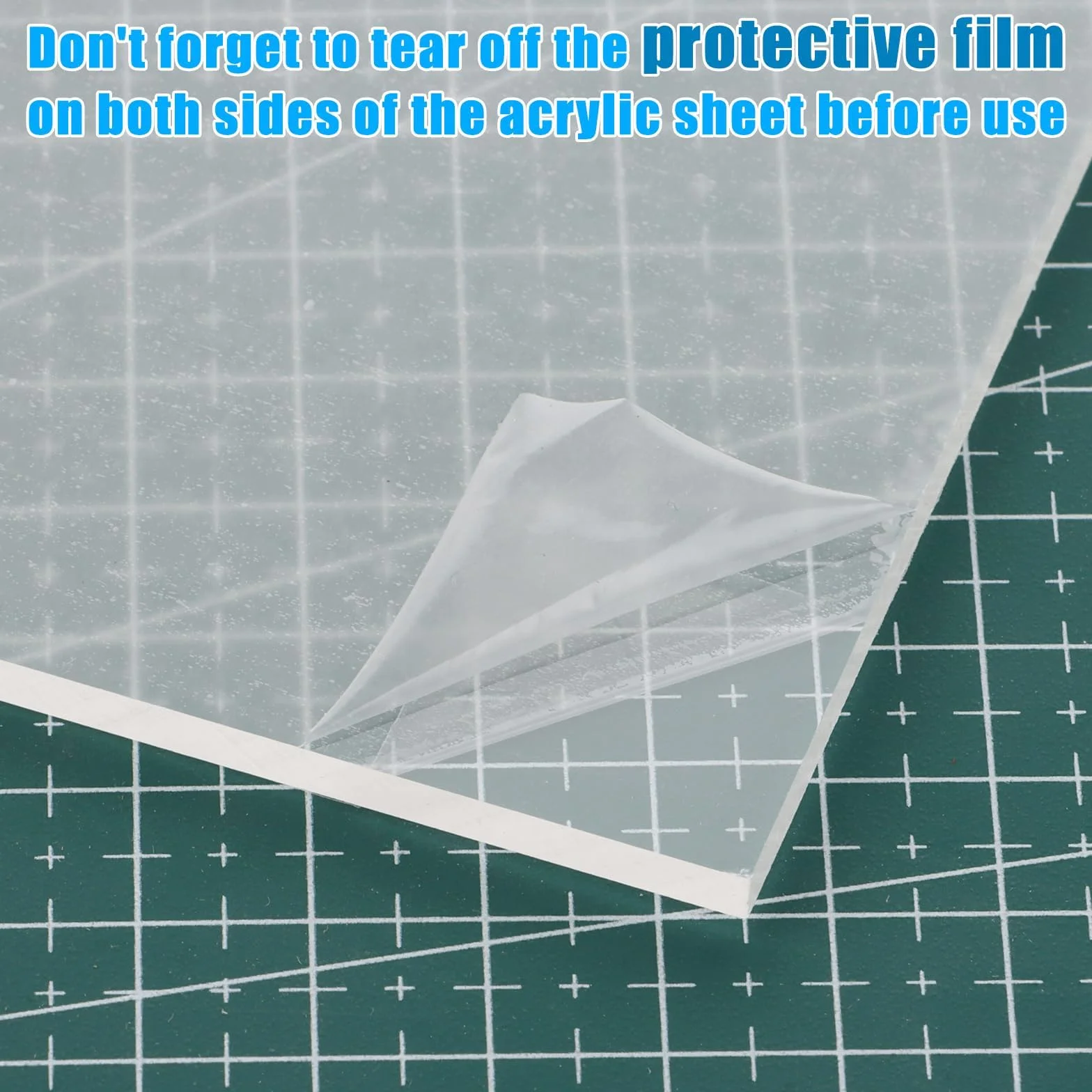 Planchas de Metacrilato Transparente 300x200x4mm, Paneles de Vidrio Orgánico para Manualidades y Bricolaje