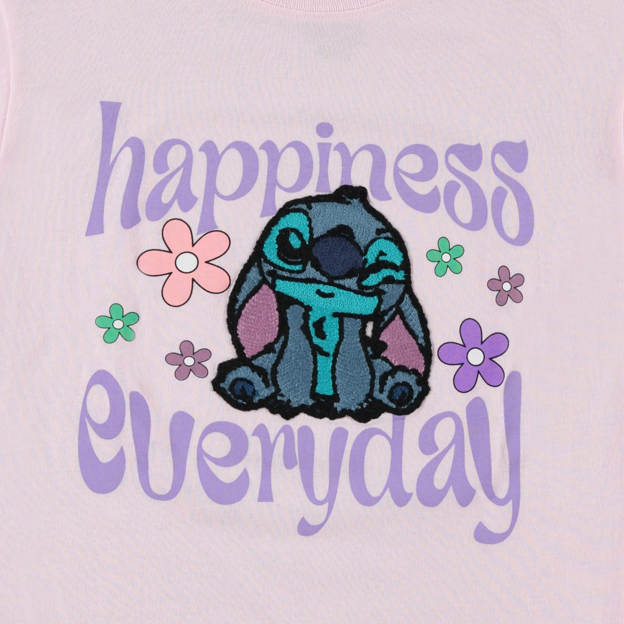Disney Lilo and Stitch - Camiseta de manga corta para niñas, tallas 4-16