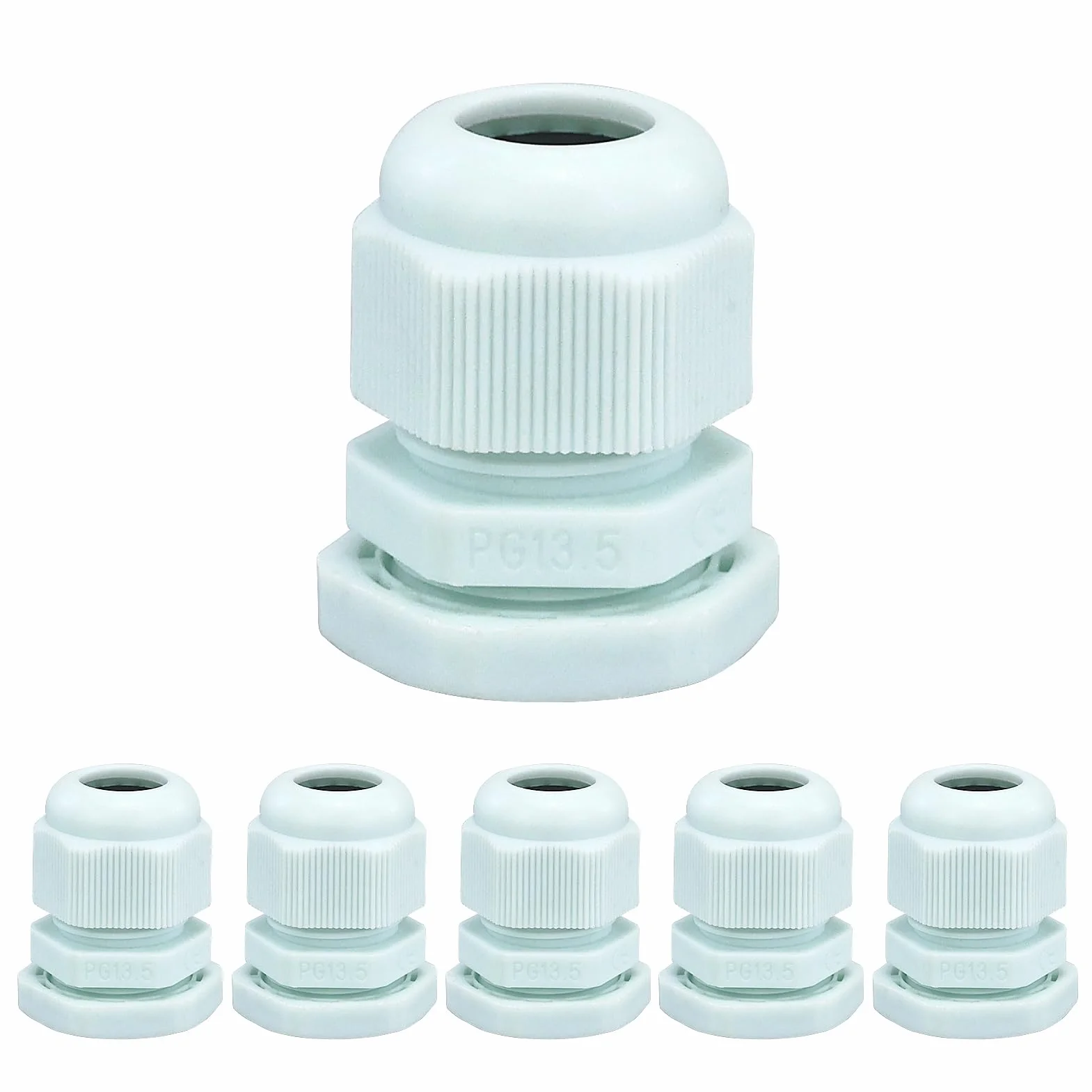 Prensaestopas de cable M20, pasacables resistente al agua, gris, ajustable, para exterior