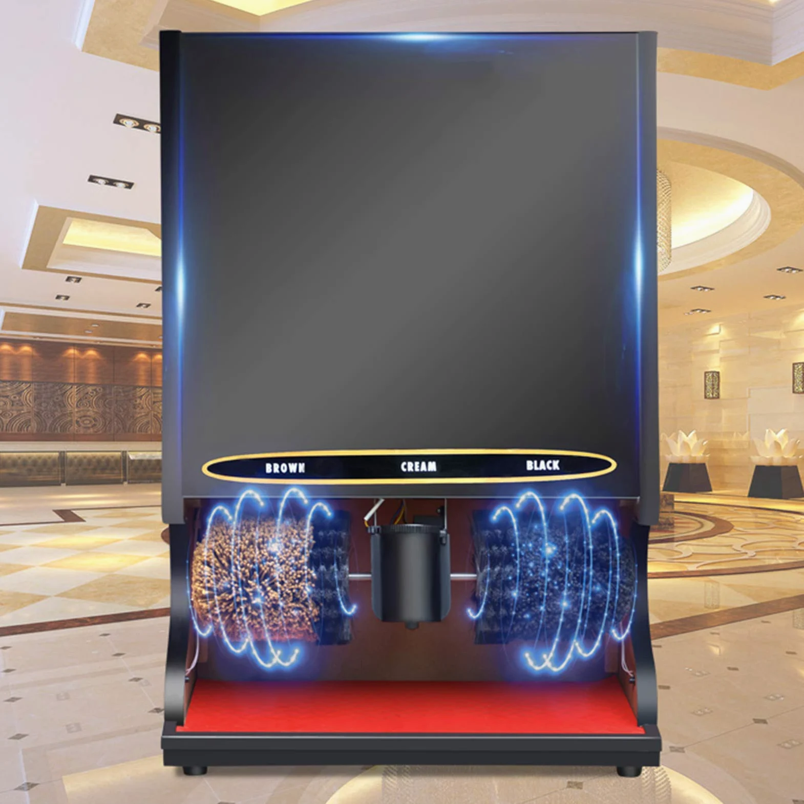 limpiabotas eléctrico, Cepillo eléctrico for zapatos Tratamiento automático de eliminación por inducción Kit de cepillo de limpieza for zapatos Adecuado for el club del centro de ventas del vestíbulo