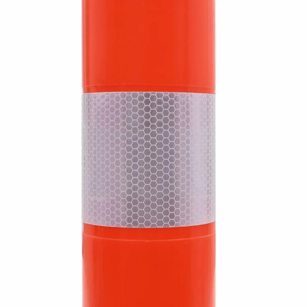 Bolardos de Control de Tráfico Plástico 75 cm Señales Advertencias
