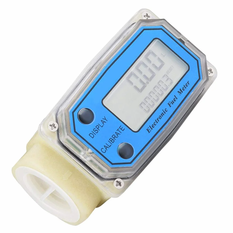 Medidor de flujo de turbina digital 1" NPT 15-120 l/min medidor de agua combustible aceite