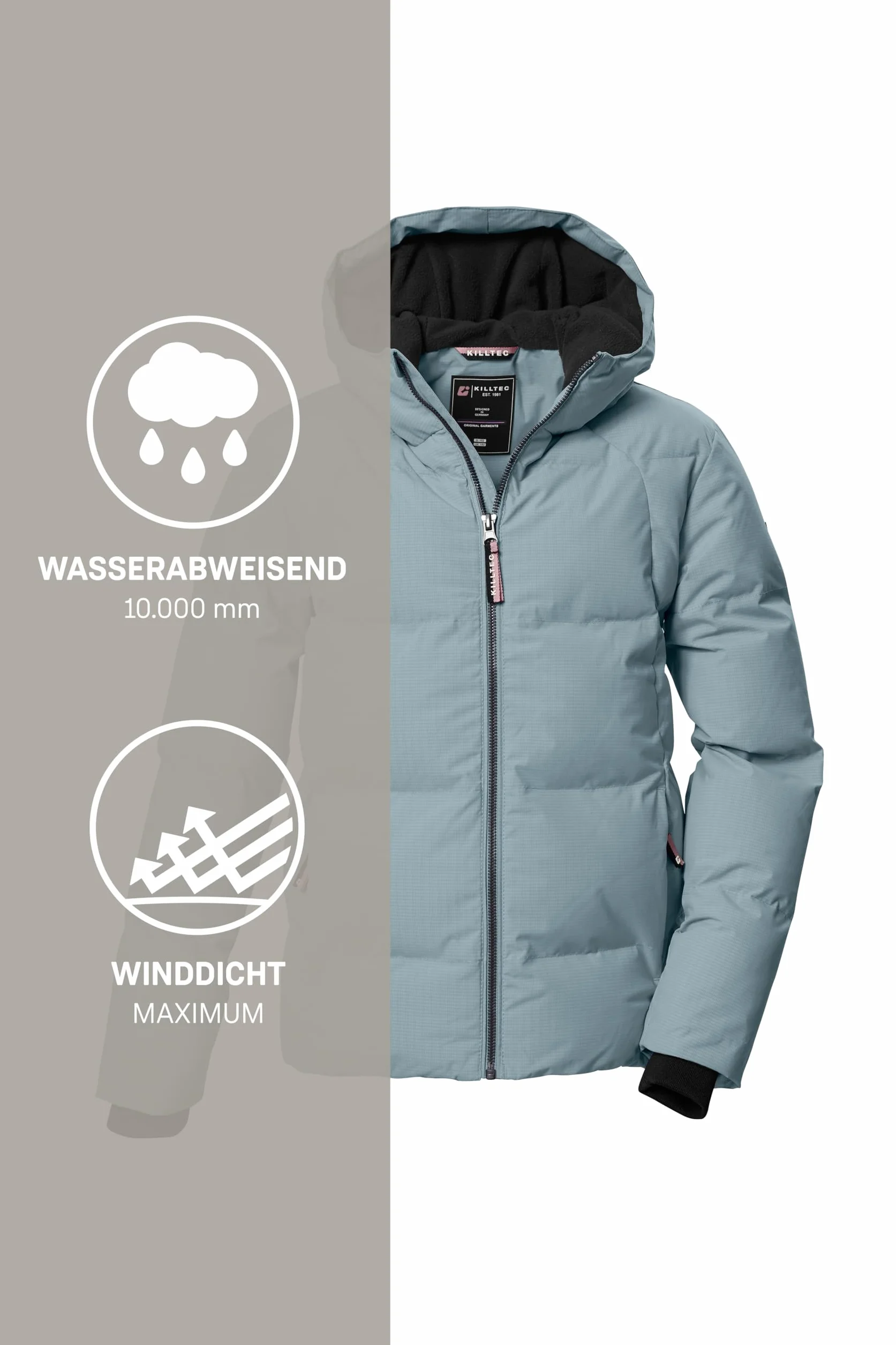 Killtec Kow 357 Grls Qltd Jckt Chaqueta acolchada/chaqueta de invierno con capucha Niñas