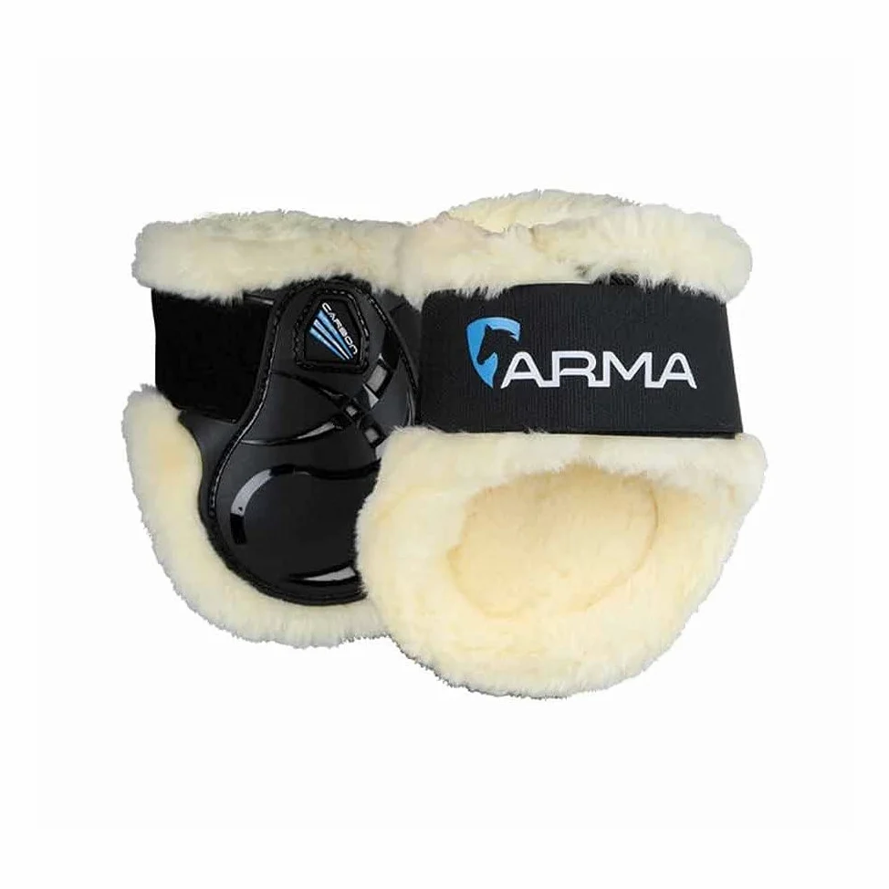 Shires Arma Carbon SupaFleece Fetlock Botas - Negro