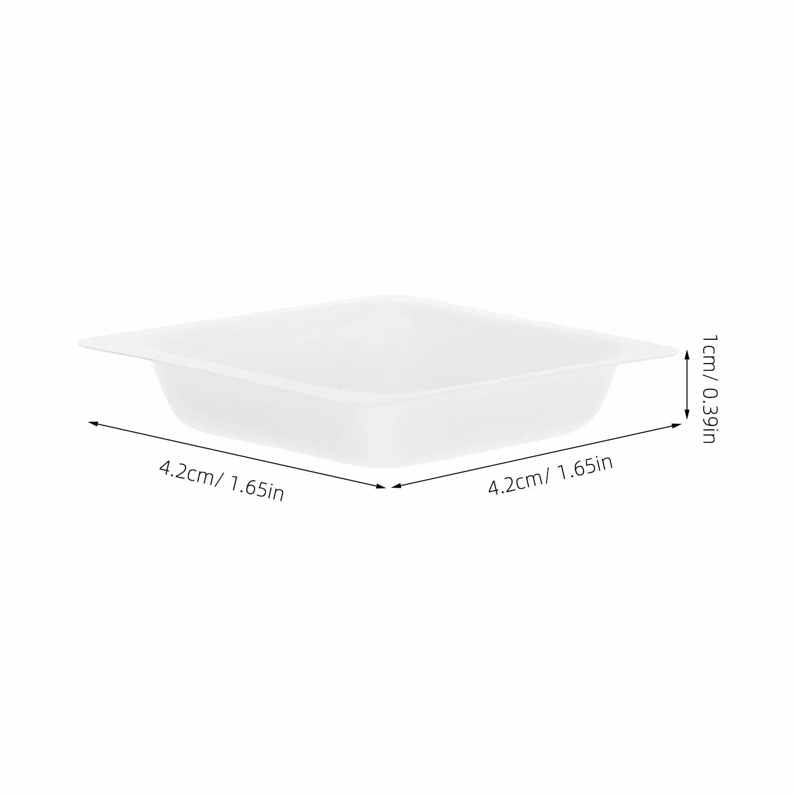 Platillos de Pesaje de Plástico 100 Piezas para Laboratorio Bandejas Pequeñas