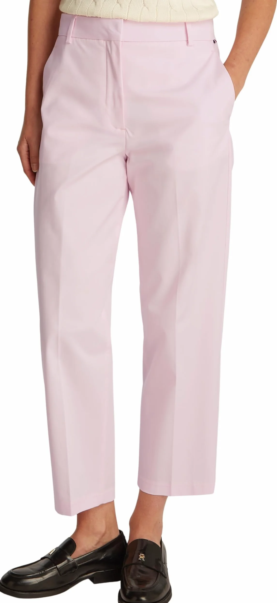 Tommy Hilfiger Pantalón Chino Mujer MD Core Slim Straight Pant Slim Fit