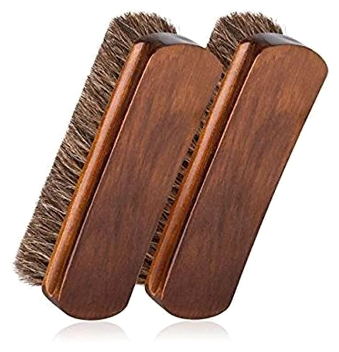 Cepillo for Zapatos, 2 Piezas/Juego Cepillo for Zapatos de Crin de Caballo Cepillos for Brillo Herramienta for raspar con cerdas de Pelo de Caballo for Botas, Zapatos y Otros cepillos for e