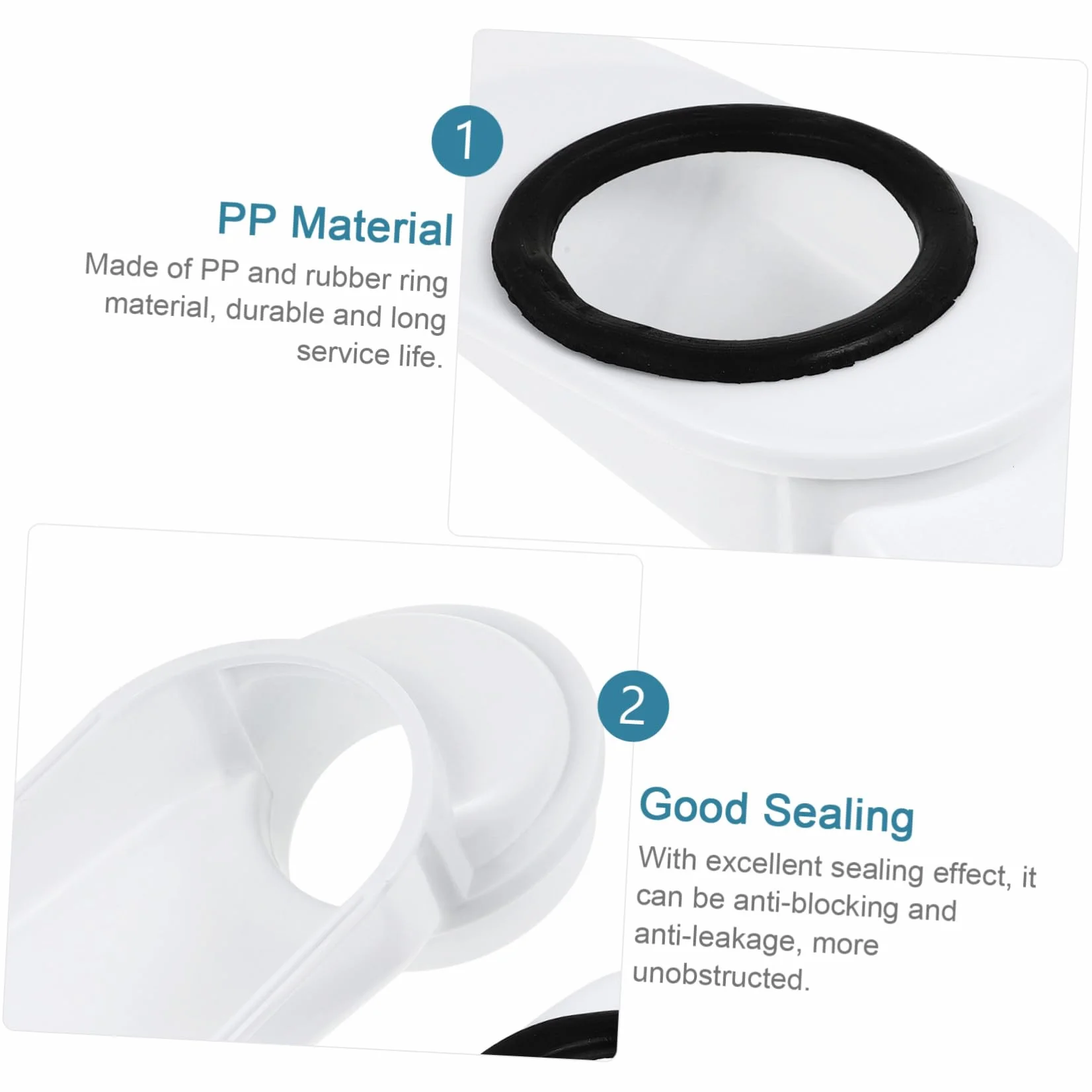 Kit Desplazador de Desagüe para Inodoro Compatible con Salidas Antiobstrucción Antileakage