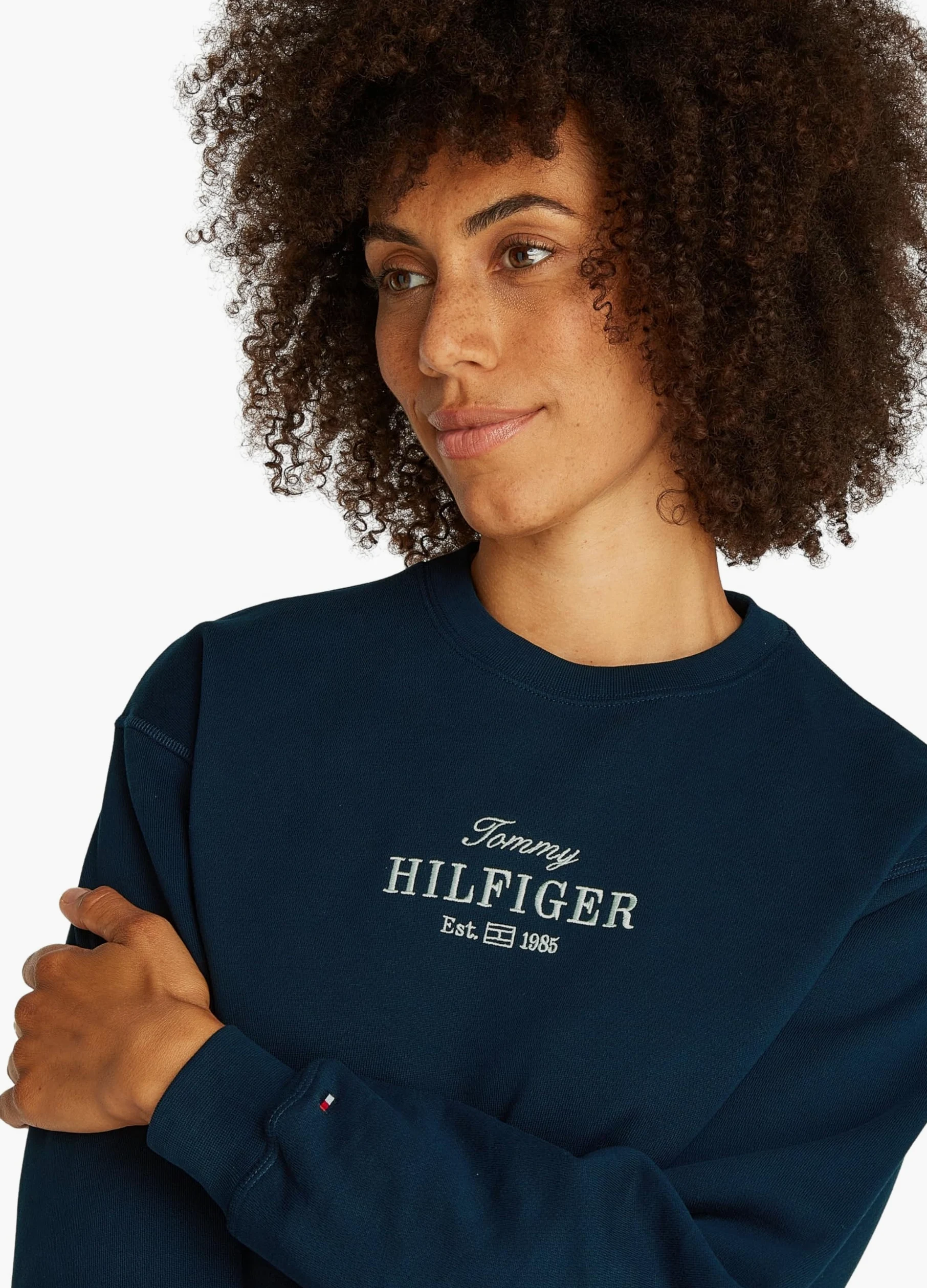 Tommy Hilfiger Sudadera Mujer Regular de algodón