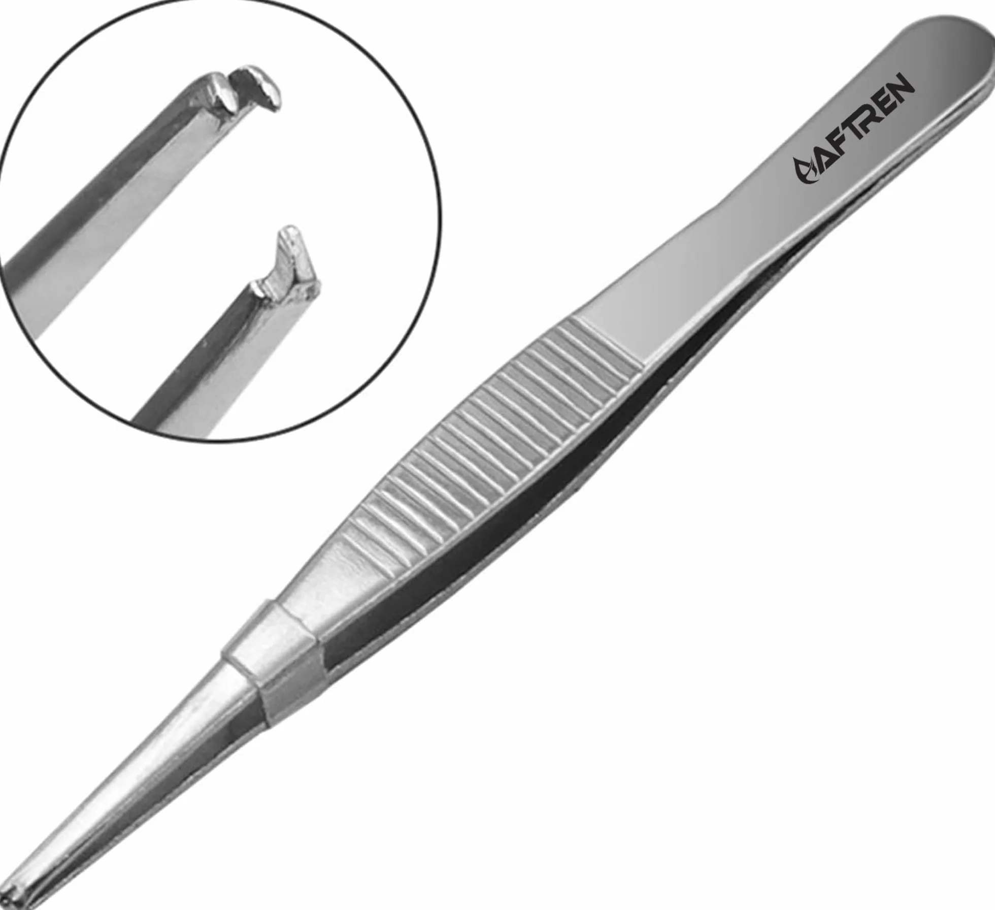 Pinzas Adson Kocher 1x2 dientes acero inoxidable punta fina para vendajes suministros hospitalarios veterinarios