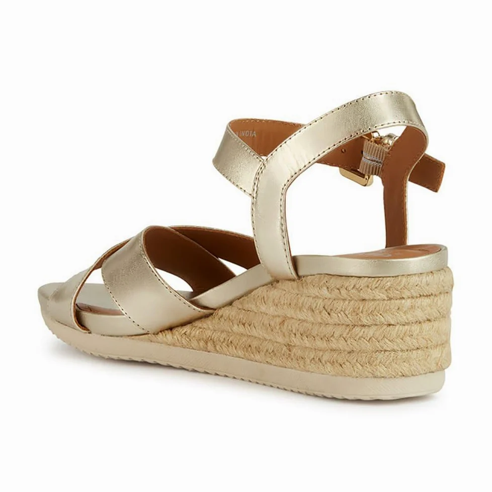 Geox D Ischia Corda C, Sandalias para Mujer