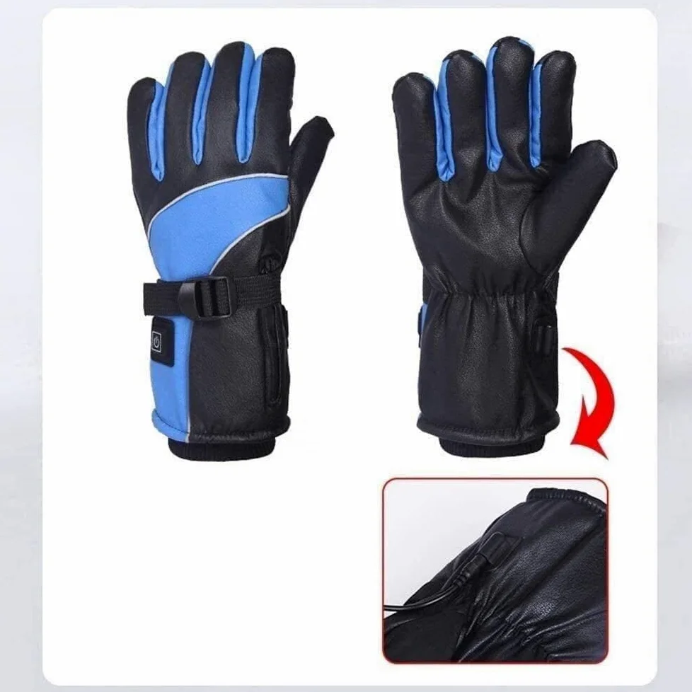 Guantes térmicos eléctricos, guantes de calefacción recargables para pantalla táctil, guantes térmicos para actividades al aire libre como escalada, senderismo y esquí, capacidad de batería de 4000