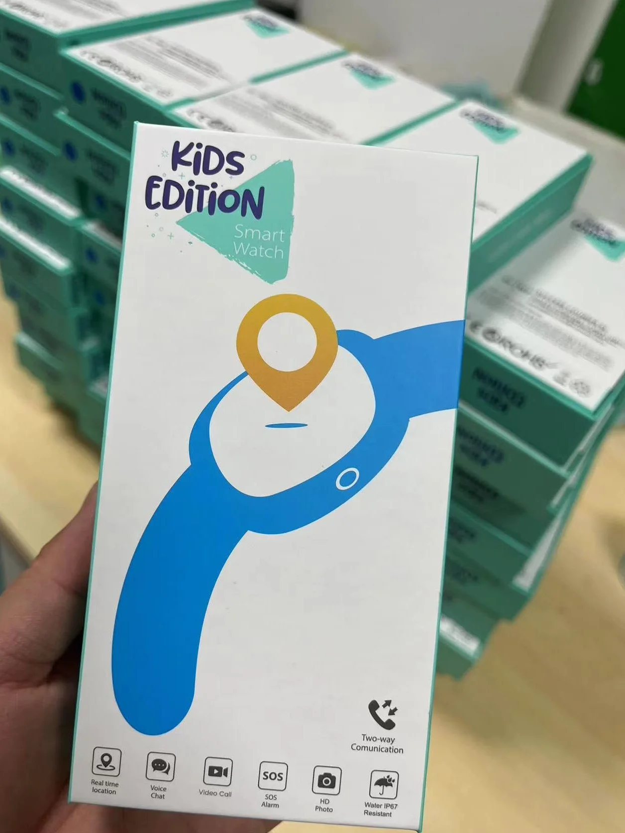 Reloj Inteligente Niño 4G GPS Videollamada Smartwatch Infantil Llamadas SOS WiFi Cámara Negro