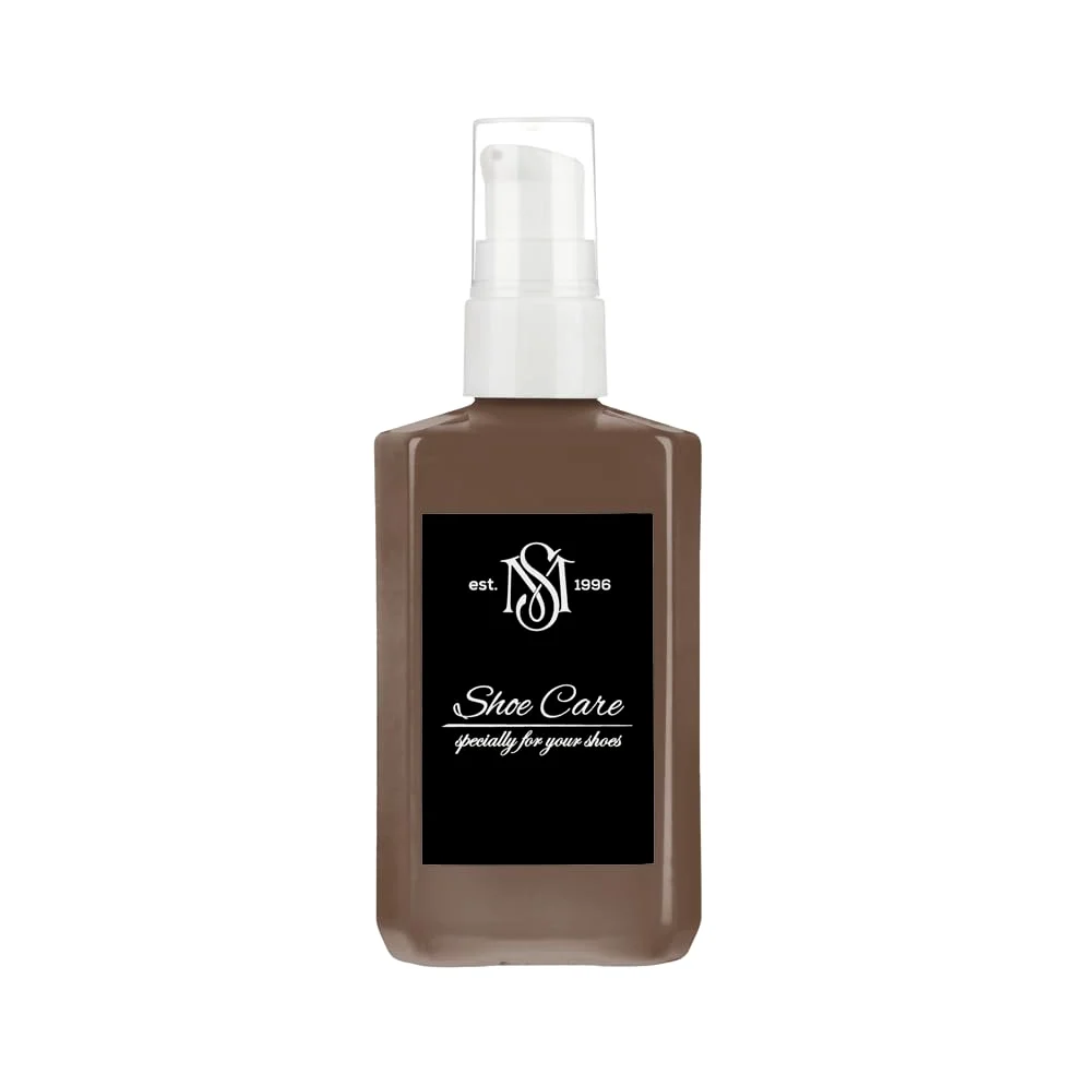 Bálsamo de cuero - NCS S 7010-Y50R marrón oscuro - Acondicionador suavizante de zapatos y revitalizador de color para artículos de cuero suaves - 100.5 ml