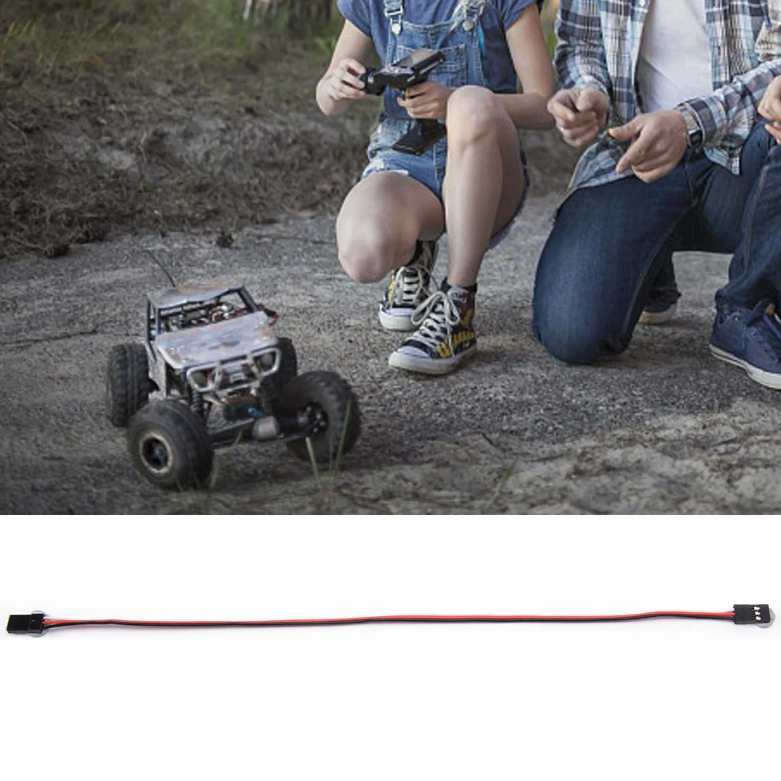 Cable de extensión de servo 10 Piezas 300 mm JR Macho a Macho para RC
