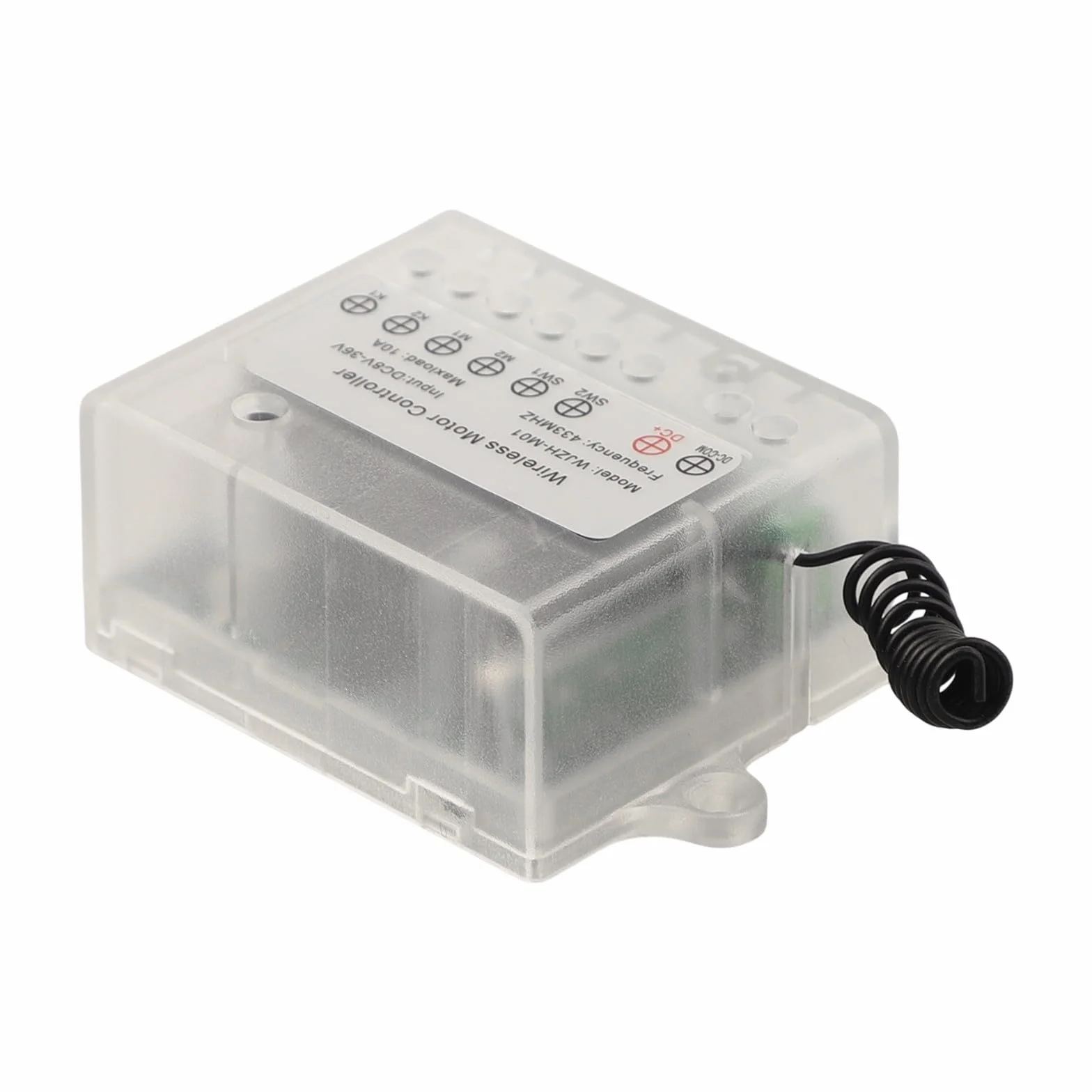 Mando a distancia para interruptor de control de actuadores lineales, compatible con motores de 8-36 V CC, 10 A, RF inalámbrico