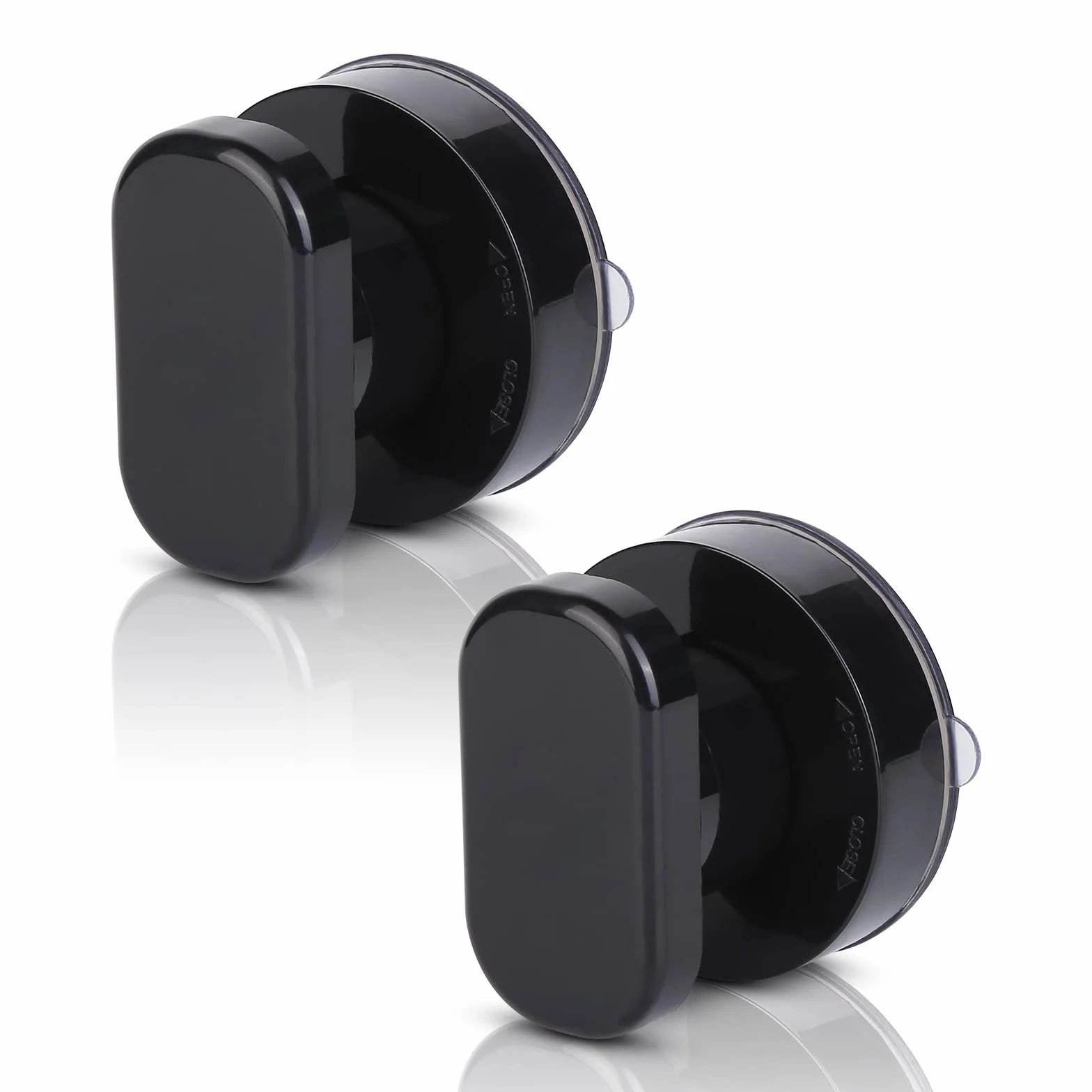 Tirador Ventosa Puerta Cristal, Mangos de Ventosa Adhesivo Asa del Cajón Fuerte para Baño Refrigerador Vidrio Cocina Muebles