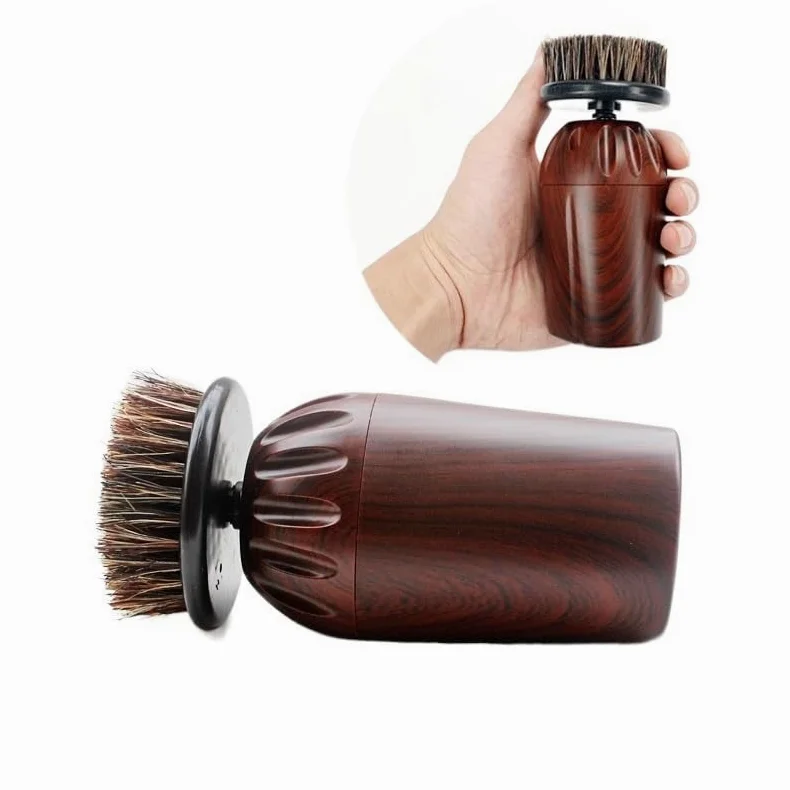 limpiabotas eléctrico, 1 Juego de kit de cuidado de brillo de zapatos, cepillo for zapatos eléctrico de imitación de grano de madera, máquina de pulido, Herramientas de limpieza de zapatos, cuidado de