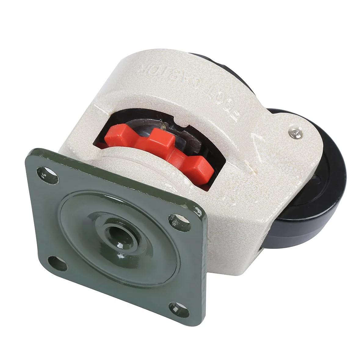 KATSU GD-60F Juego de 4 Ruedas Giratorias 1000kg Placa Giratoria Nivelación Móvil para Maquinaria Pesada