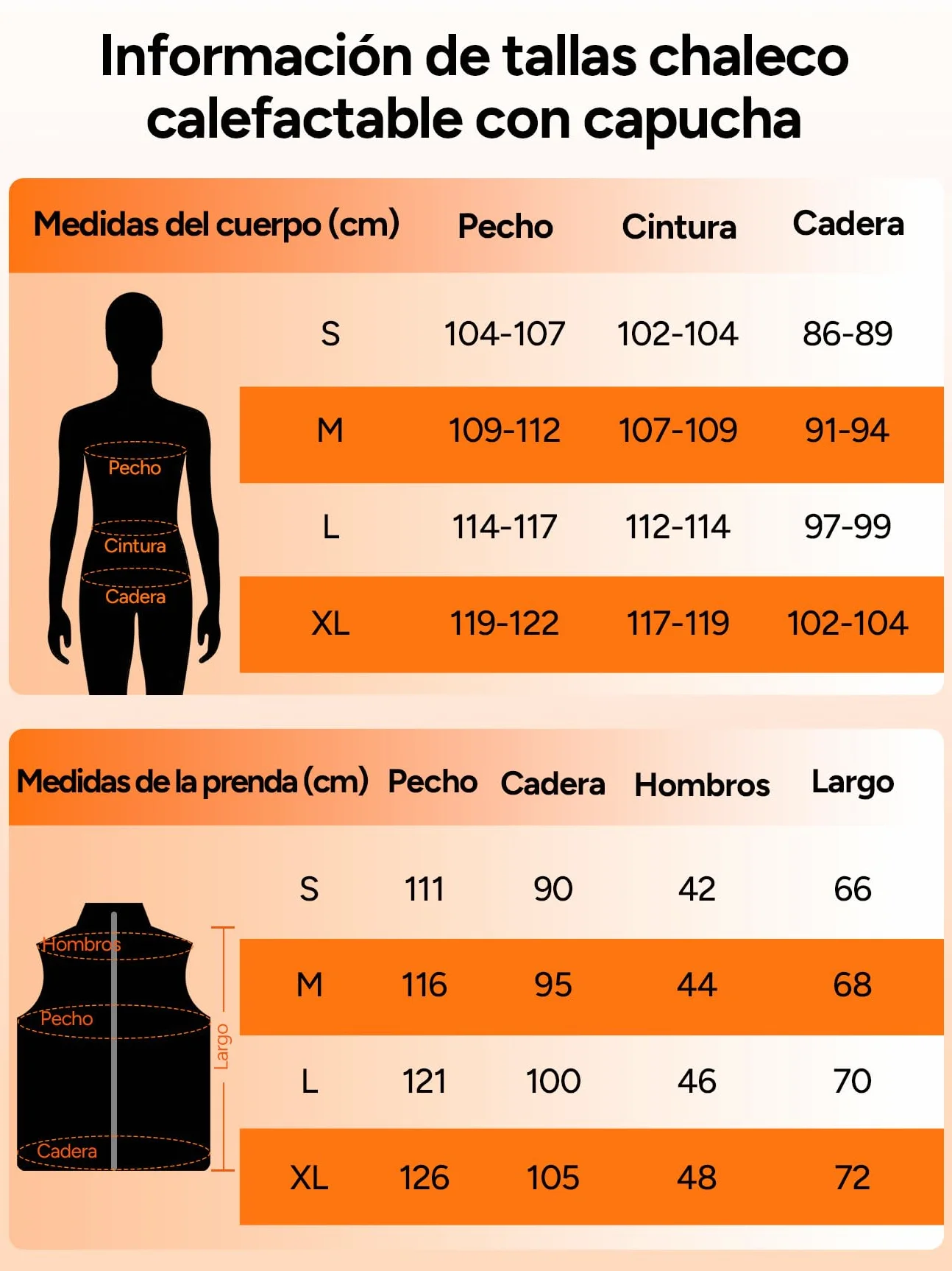 DR.PREPARE Chaleco Calefactable con Capucha para Hombre y Mujer, Batería de 7,4 V 16000 mAh, 3 Niveles de Calefacción 10 Zonas Chaleco Térmico para Esquí Pesca Senderismo Camping