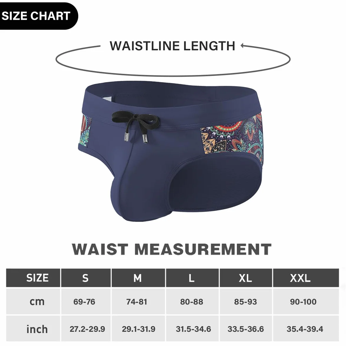 Casey Kevin Slips de Natación para Hombre Bañador Slip de Patchwork Ajustable Drawstring Swimming Calzoncillos Secado Rápido