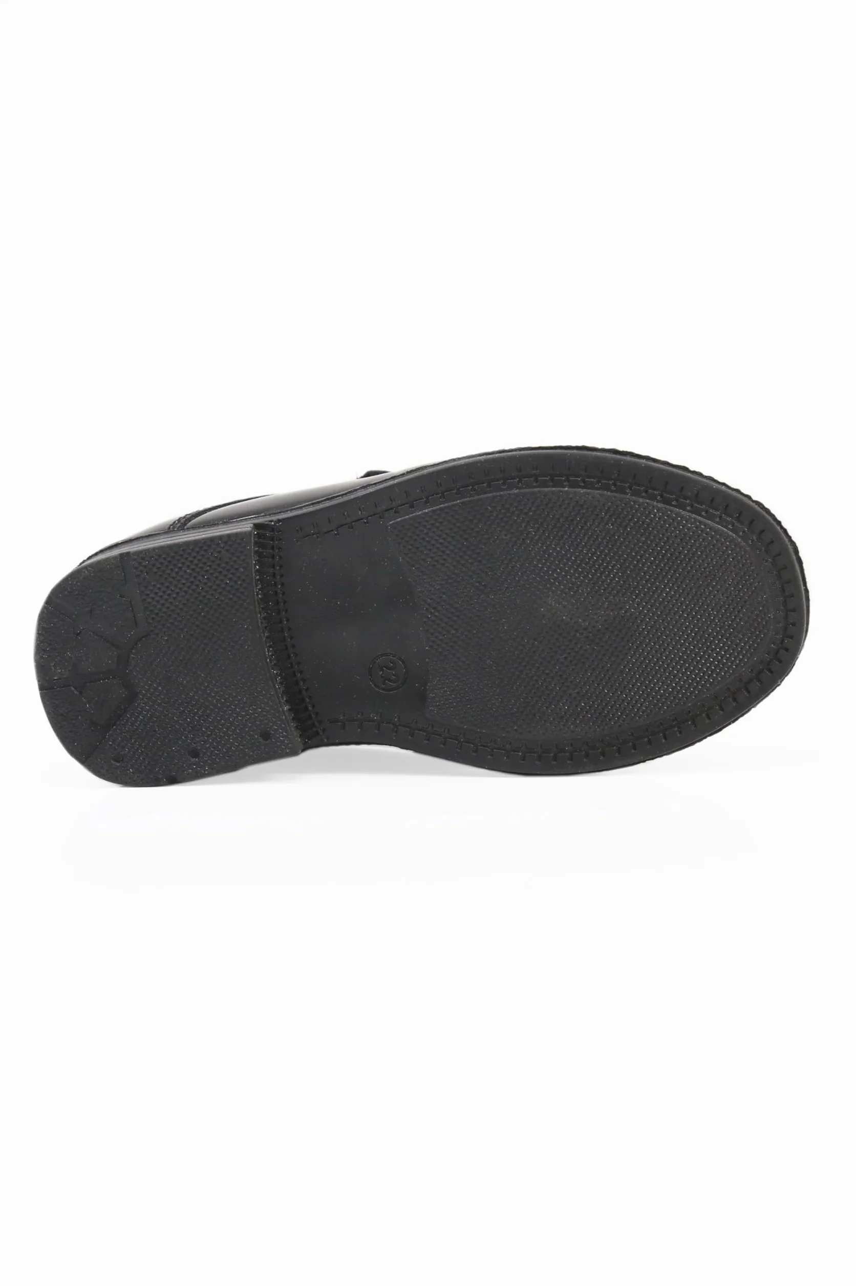 SIRRI Zapatos de Vestir Negros de Charol para niño con Cierre Calzado Formal Infantil