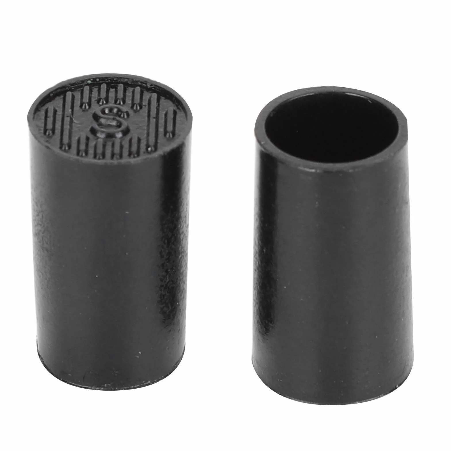 10 pares de tapas de punta de tacón alto Protector de punta de tacón alto negro CPU zapatos de poliuretano Reparación de kits de repuesto(10mm)