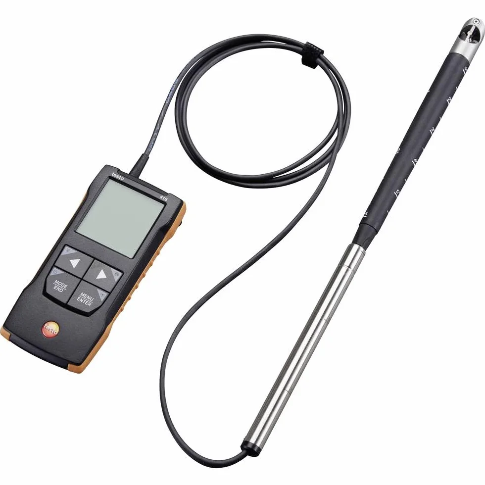 Testo 416 Anemómetro digital de paletas 16 mm con conexión app