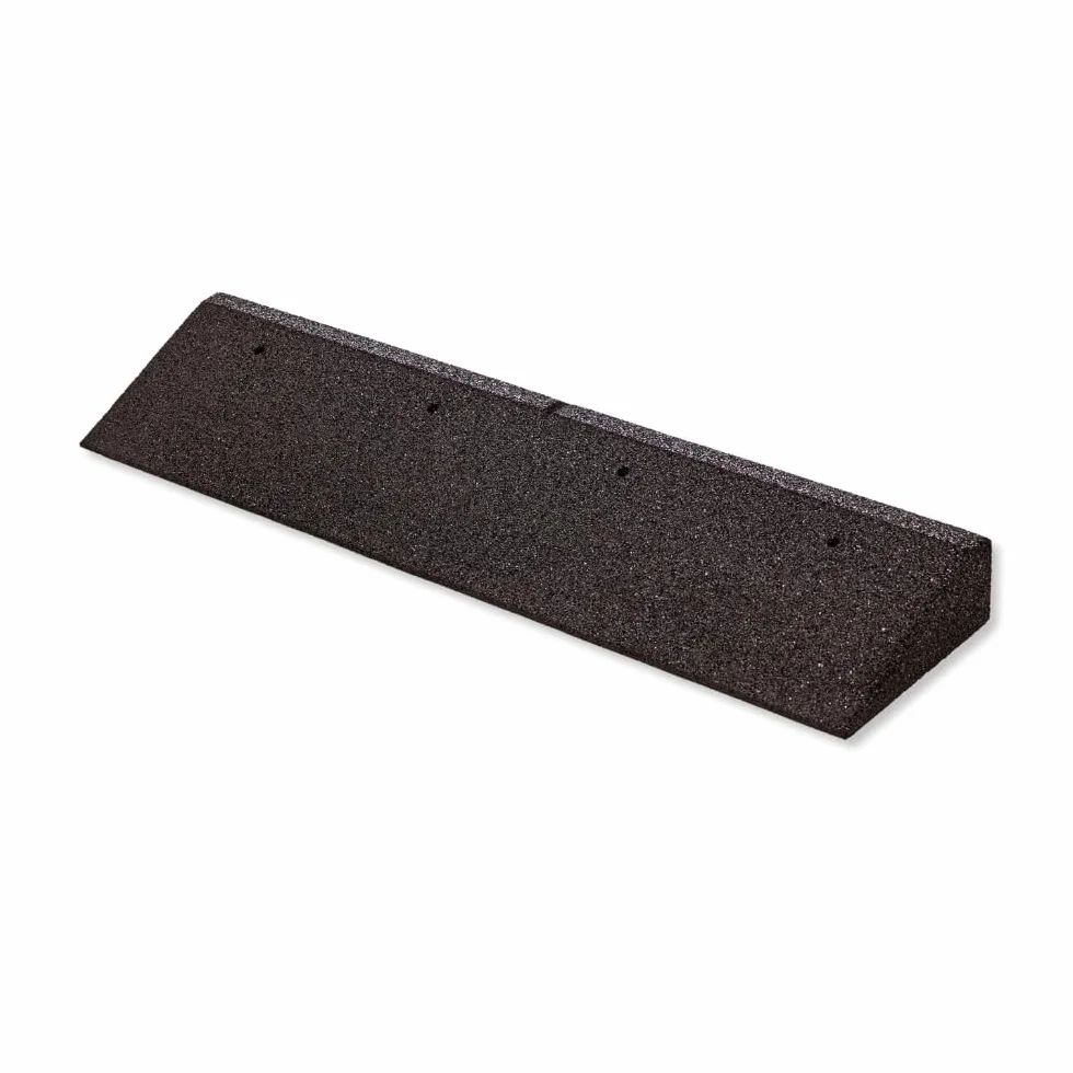 Rampa para bordillos de goma 100x25x8 cm bepco Negro con arandelas integradas