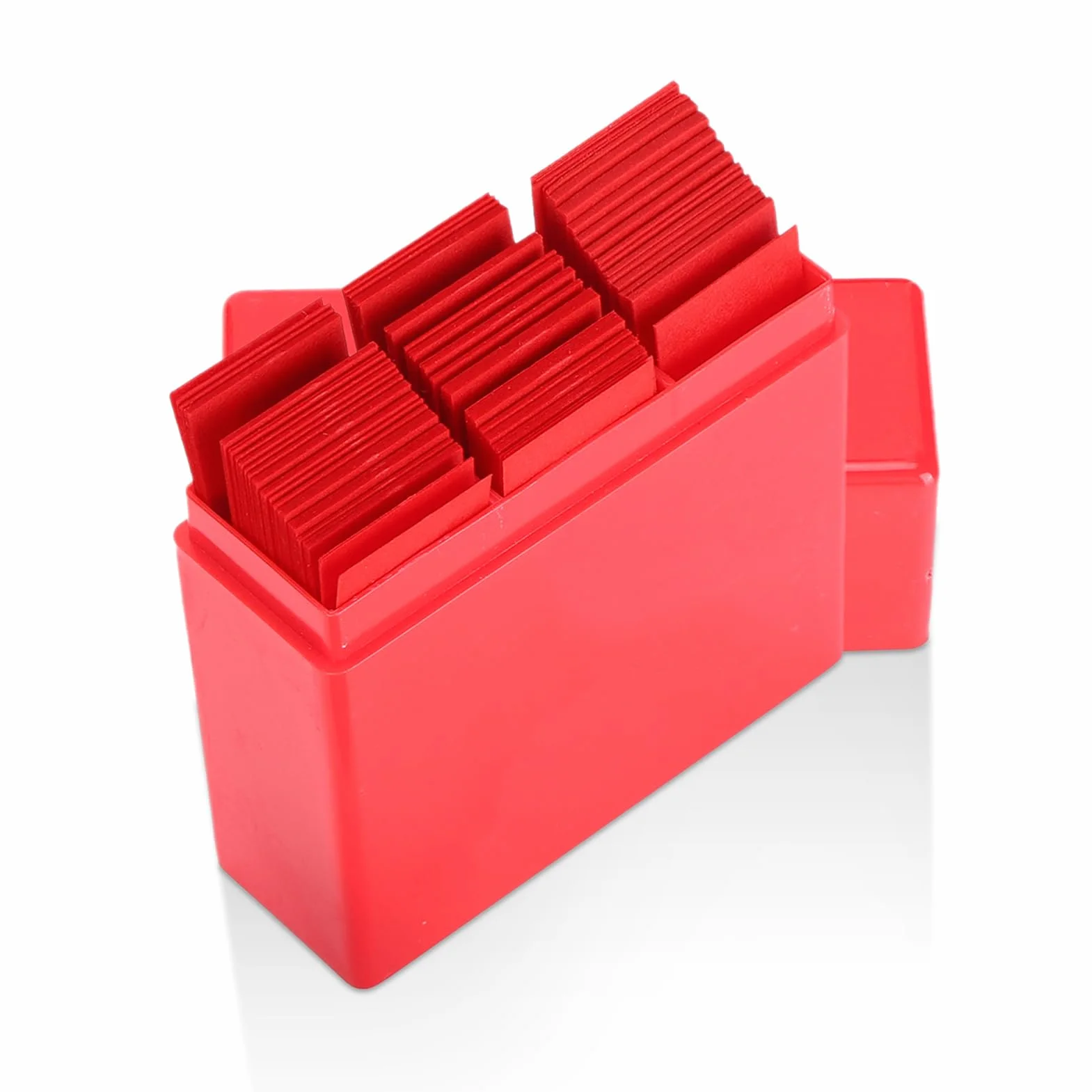 Papel de articulación dental 300 piezas con dispensador de plástico rojo