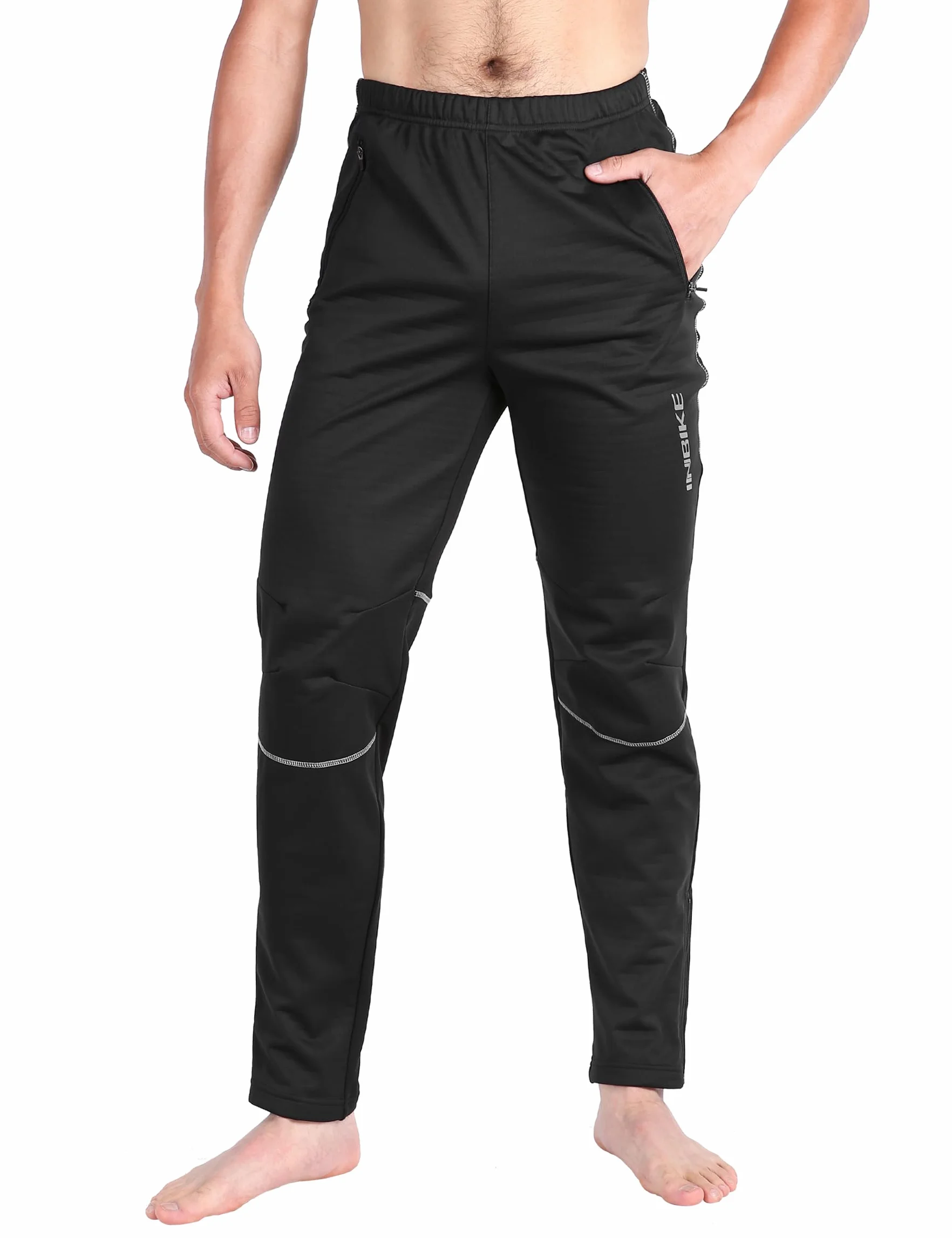INBIKE Pantalon Largo Ciclismo Invierno Hombre Impermeable Montaña Senderismo Trekking