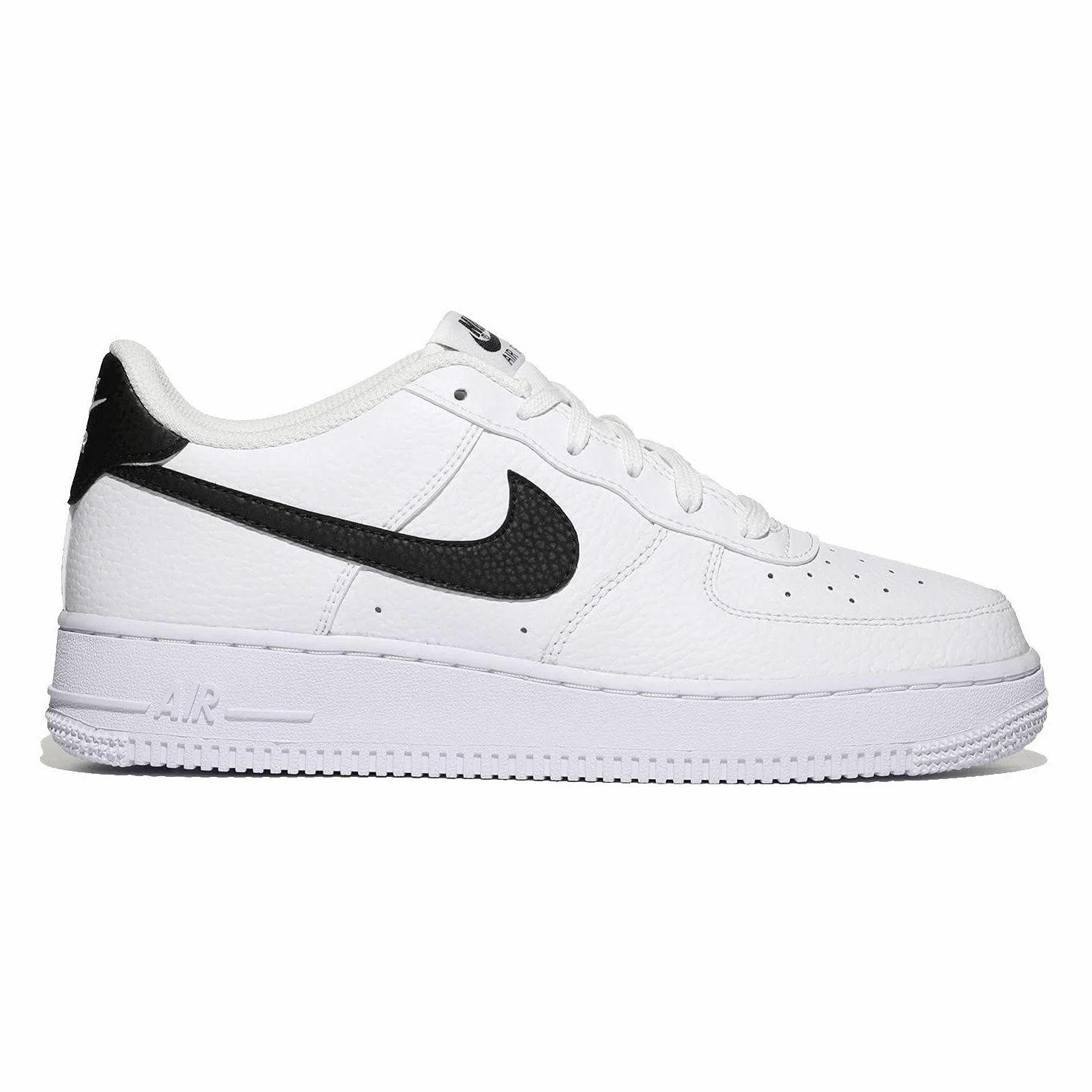 NIKE Air Force 1 (Gs), Zapatillas Niños, Blanco (White/Black/White), 37.5 EU